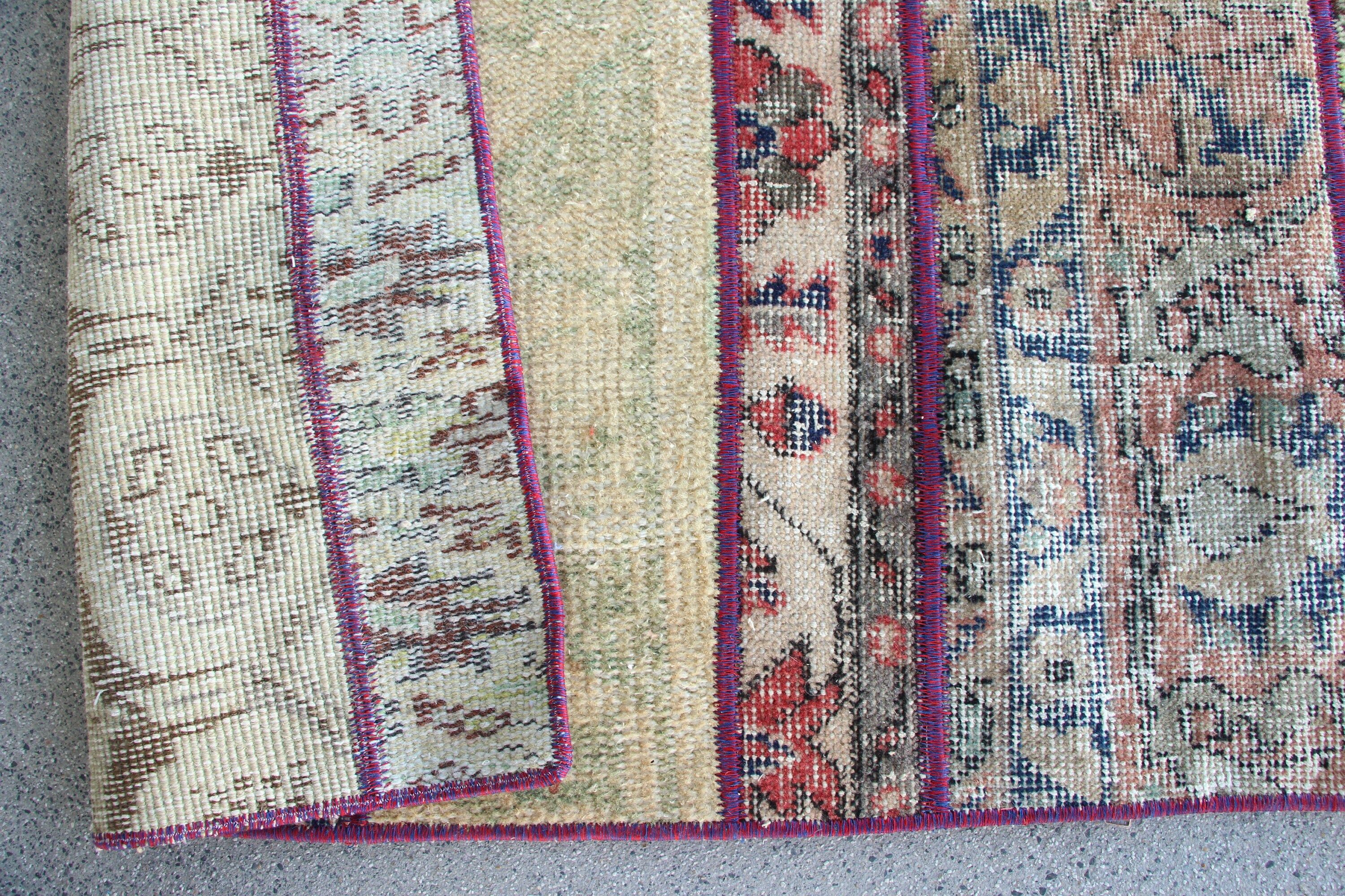 Turkish Rug, Entry Rug, Beige Kitchen Rug, Bedroom Rug, Rugs for Nursery, Vintage Rug, 3.2x5.7 ft Accent Rugs, Moroccan Rug, Wool Rugs