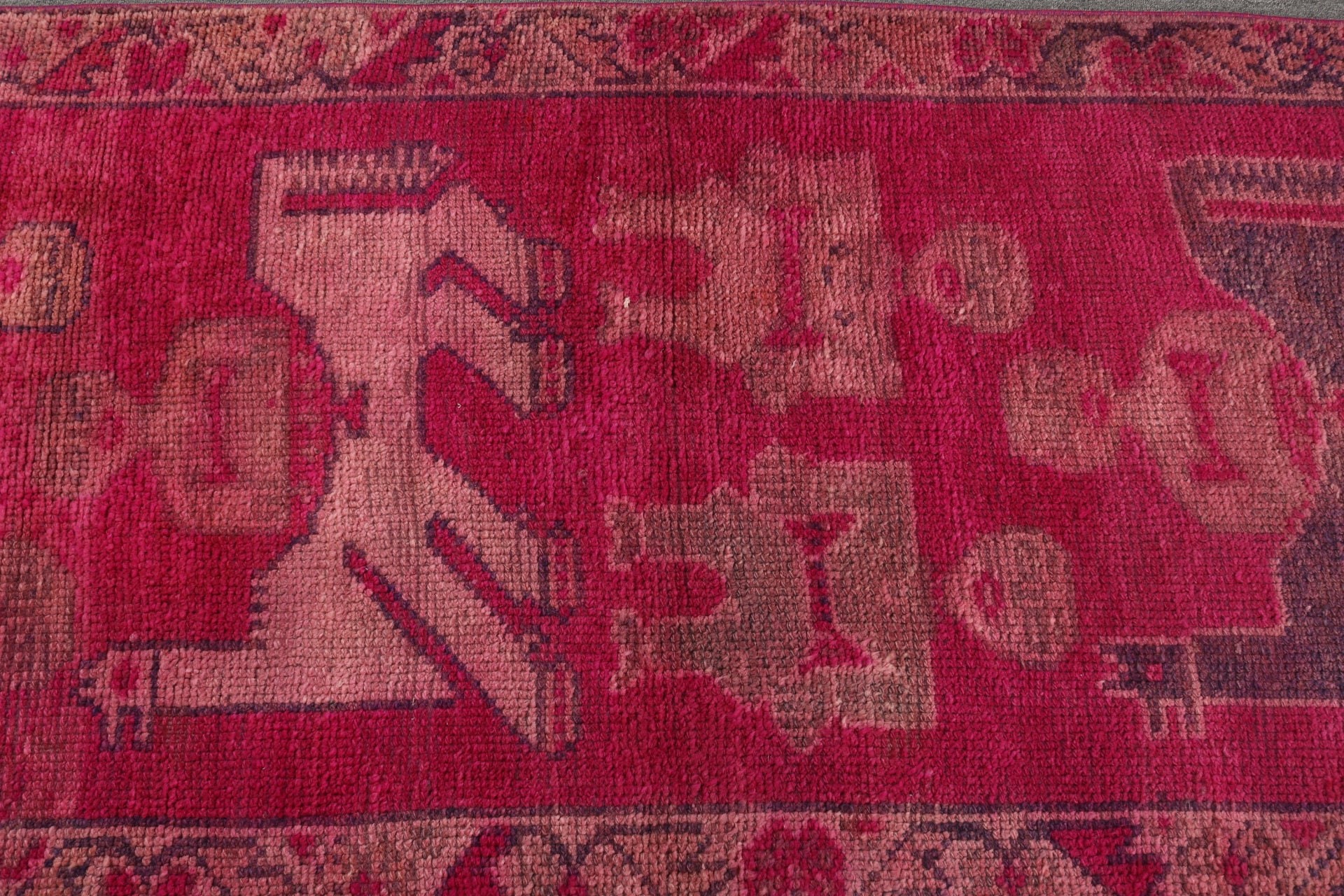 Düz Dokuma Halılar, Türk Halıları, Antika Halılar, Pembe Yer Halısı, Vintage Halı, Türkiye Halısı, 3x8,7 ft Yolluk Halıları, Koridor Halıları, Uzun Yolluk Halısı