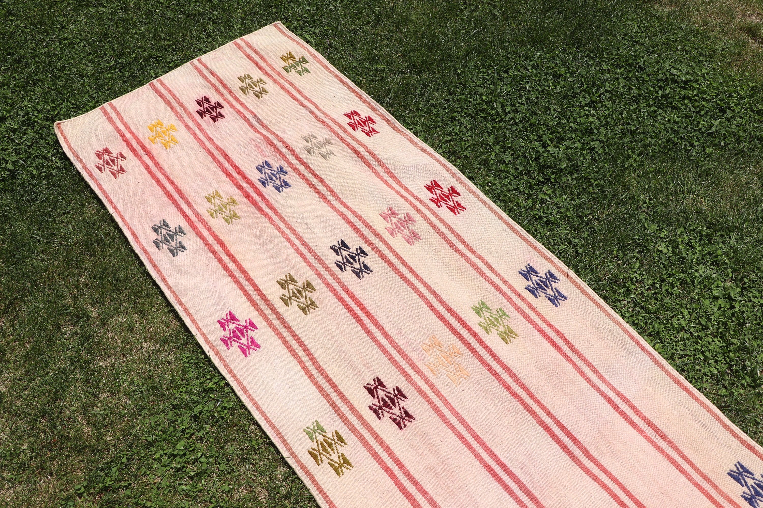 Lüks Halılar, Bej Açıklama Halısı, Türk Halıları, Yatak Odası Halıları, 2,5x19,3 ft Runner Halıları, Mutfak Halısı, Kilim, Vintage Runner Halısı, Vintage Halılar