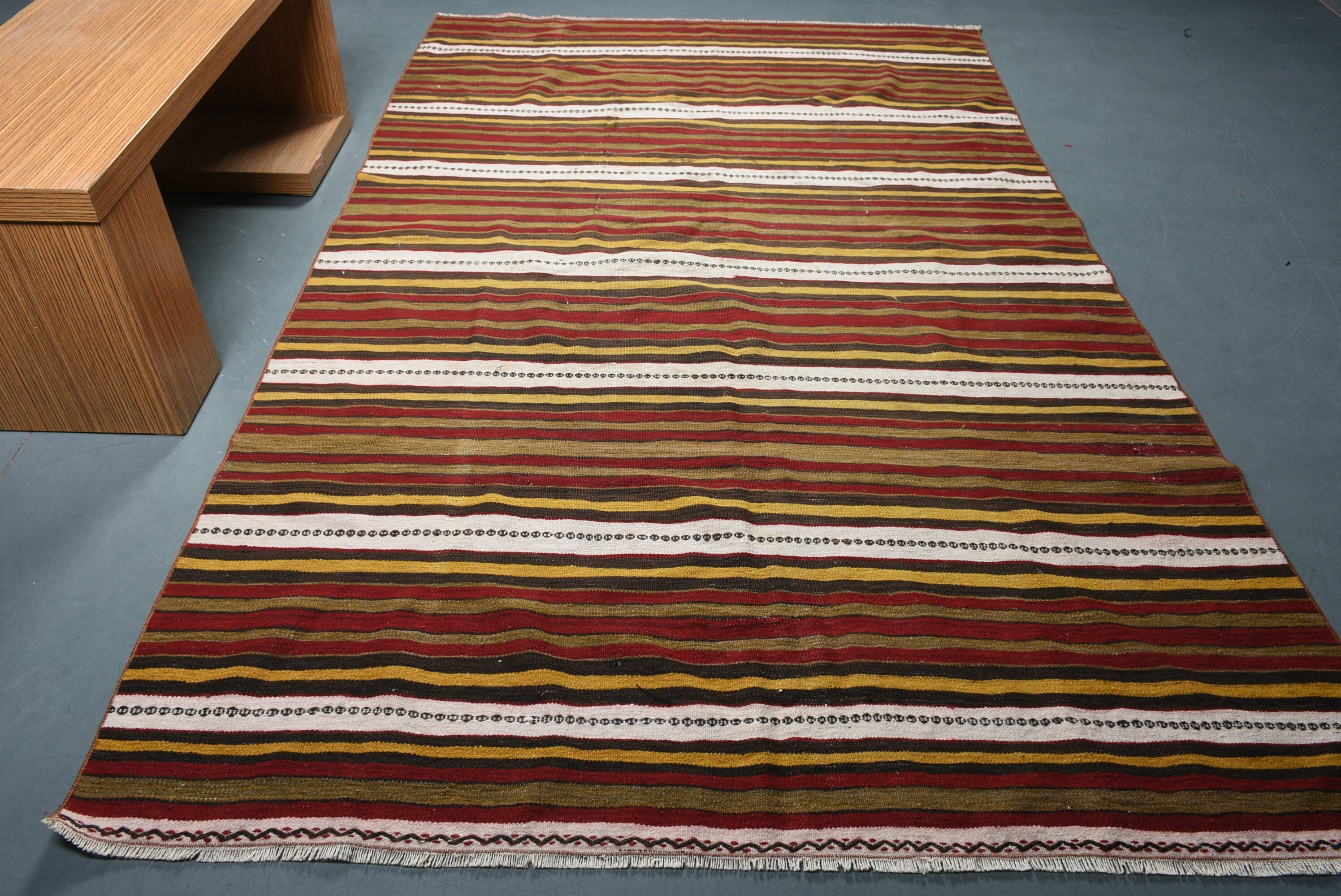 Living Room Rug, Vintage Rugs, Turkish Rugs, 6.1x9.6 ft Large Rug, Red Kitchen Rug, Salon Rug, Kitchen Rug, Flatweave Rug