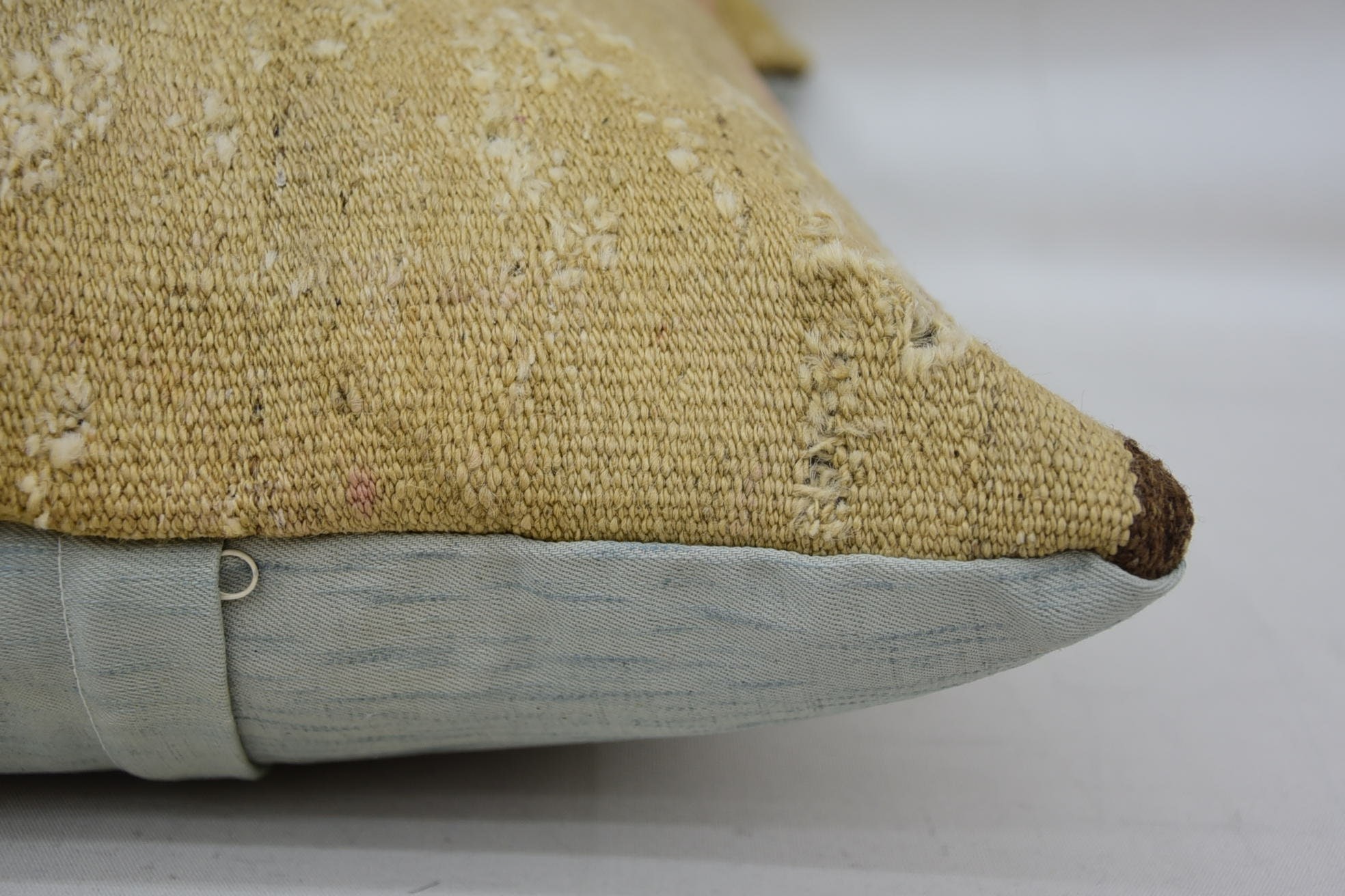 Handmade Pillow Case, Outdoor Throw Cushion, Pillow for Couch, Turkish Pillow, Vintage Pillow, 16"x24" Beige Pillow Cover