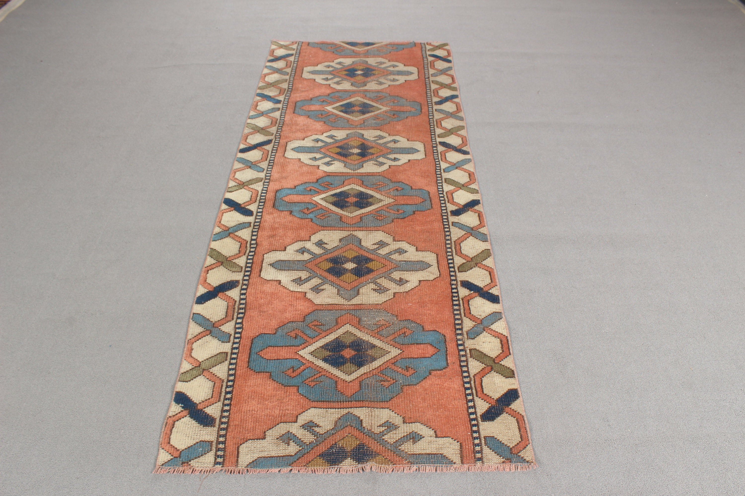 Kırmızı 2.7x7 ft Runner Halısı, Vintage Halı, Türk Halısı, Tribal Halıları, Uzun Koşucu Halıları, Mutfak Halıları, Modern Halı, Koridor Halıları