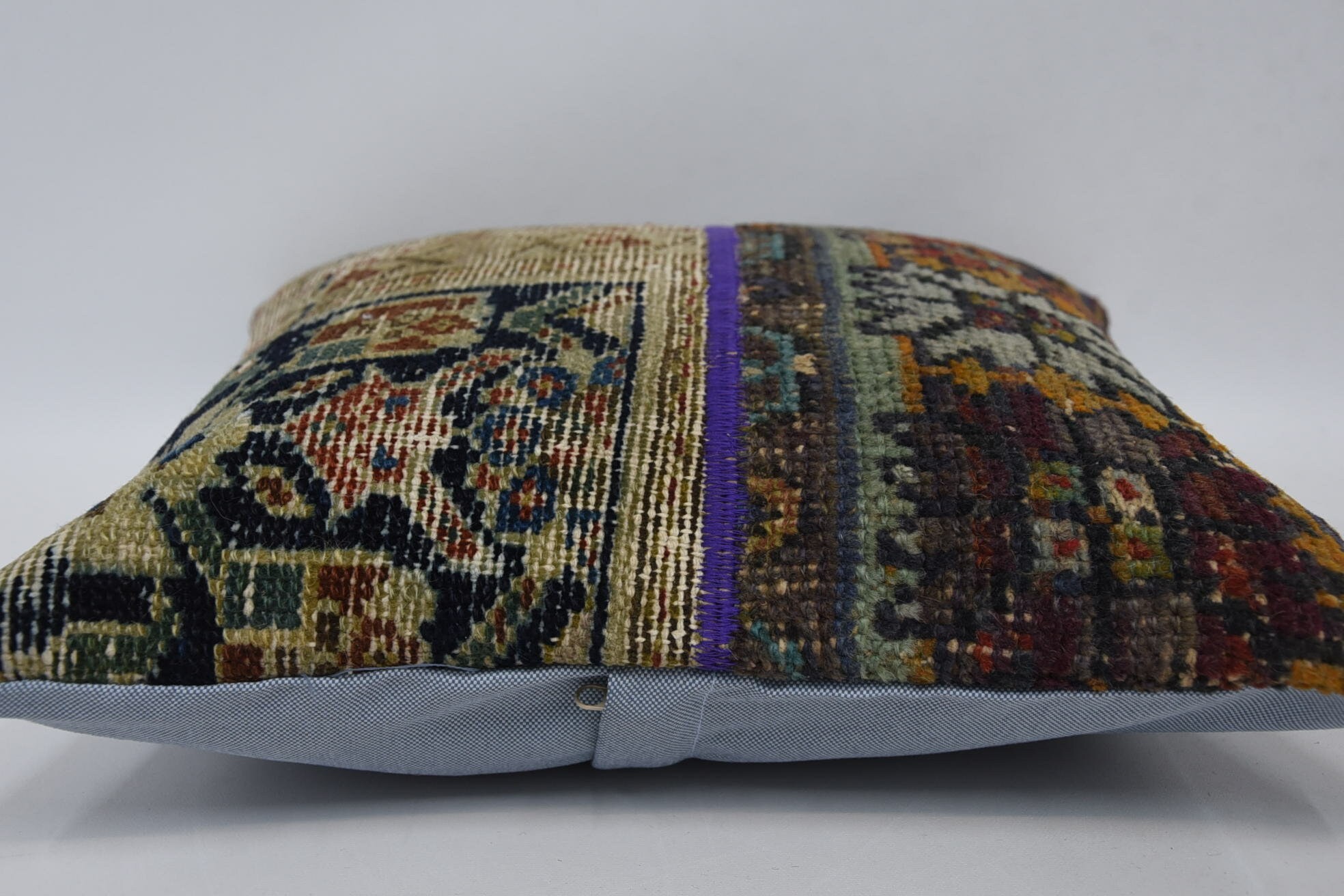 Ev Dekor Yastık, Kilim Yastık, Kanepe Yastık, Accent Kırlent Kılıfı, 16"x16" Bej Yastık Kılıfı, Accent Kırlent