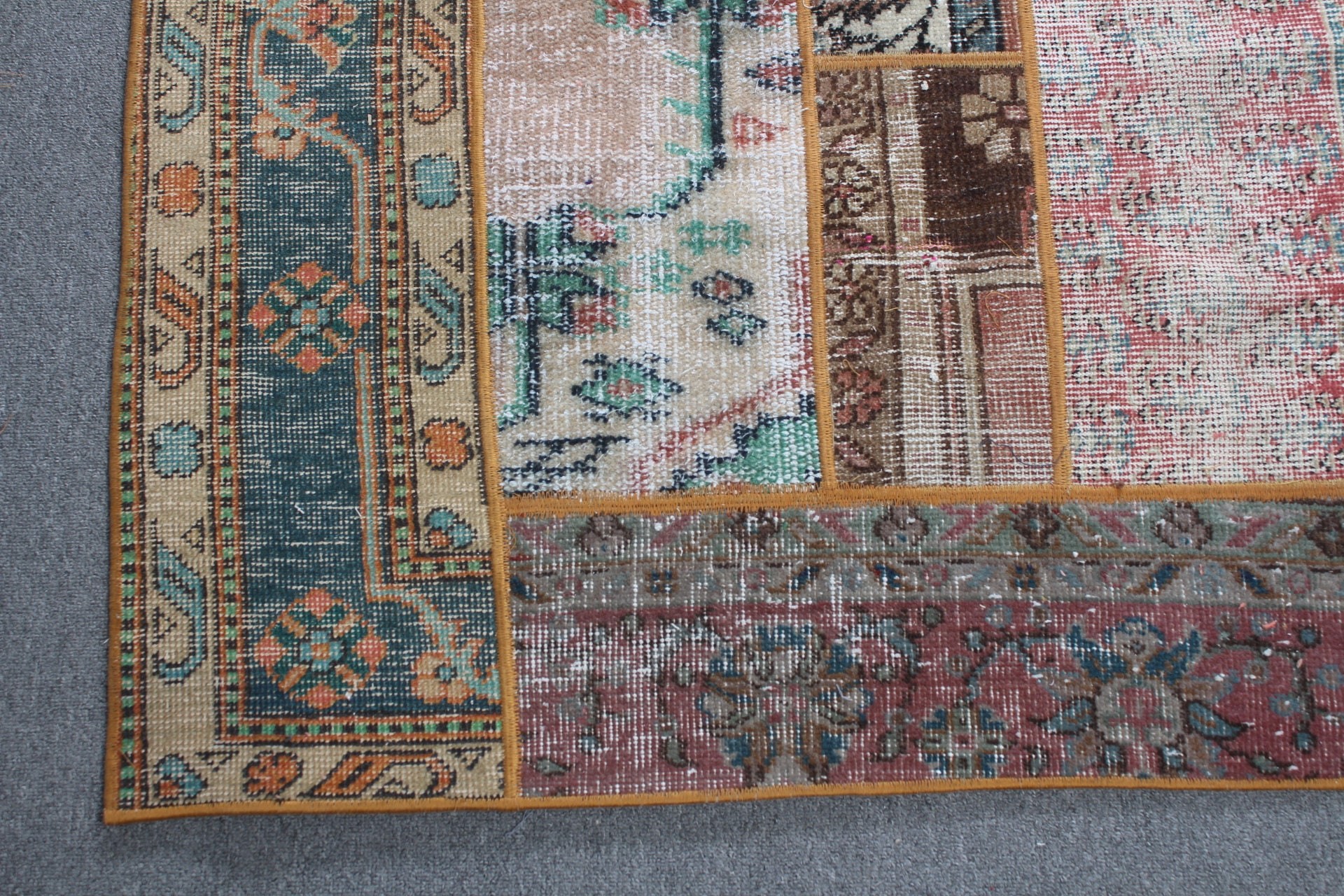 Boho Halı, Fas Halıları, Koşucu Halıları, 4.1x11.6 ft Koşucu Halısı, Türk Halısı, Yer Halısı, Gökkuşağı Antika Halı, Koridor Halısı, Vintage Halı