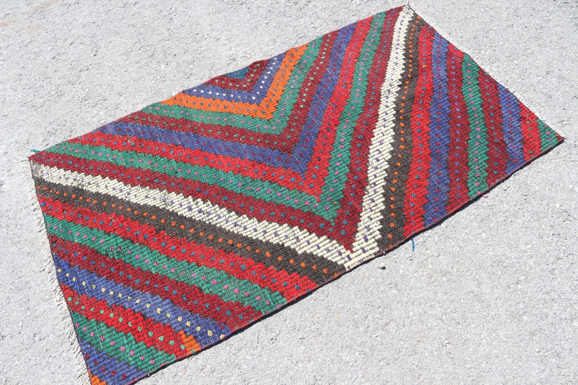 Mutfak Halısı, Çocuk Odası Halıları, Türk Halısı, Kırmızı Yün Halı, Kilim, Yatak Odası Halısı, Vintage Halı, Oryantal Halı, 3x5.3 ft Accent Halı