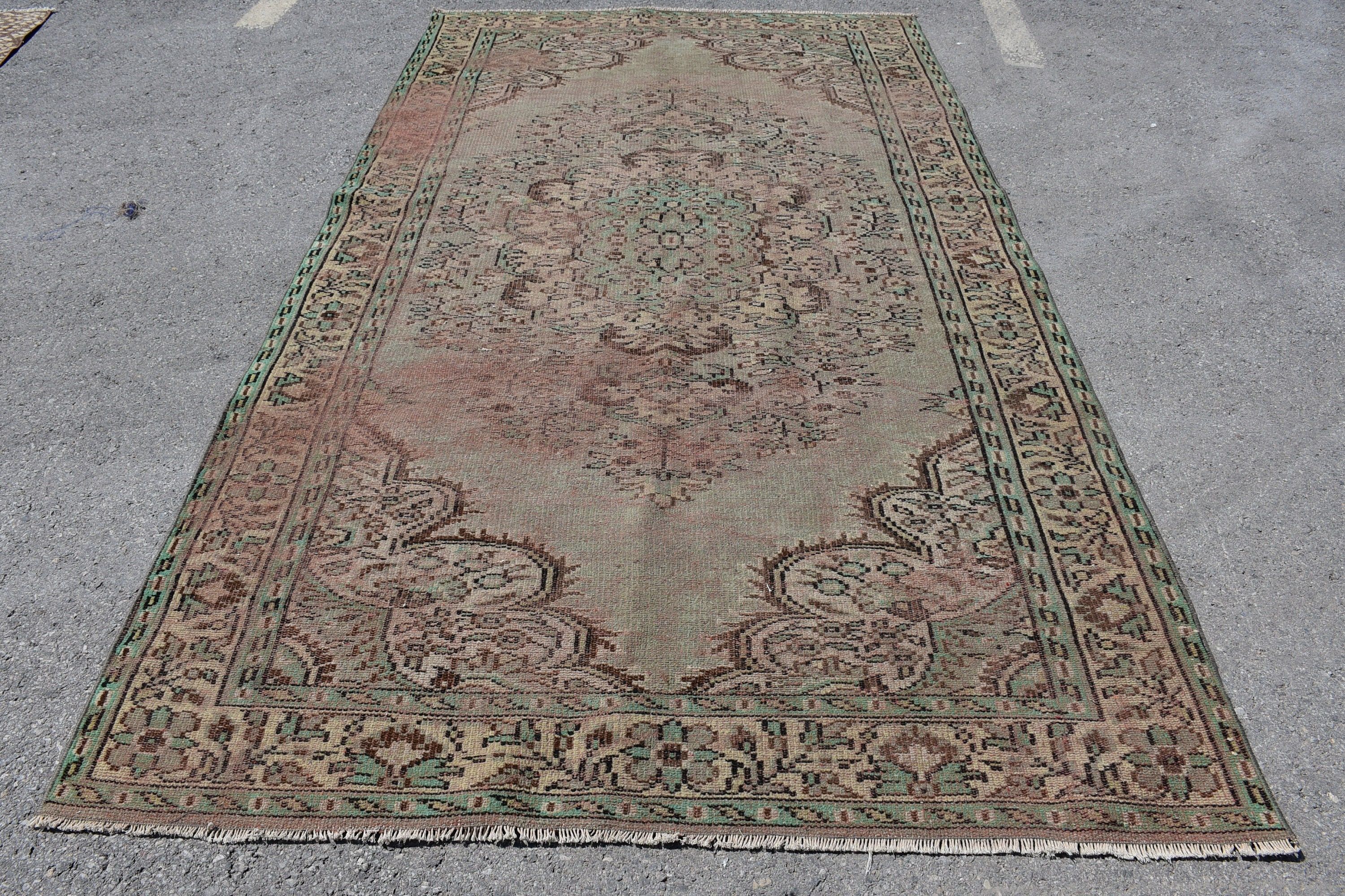 Türk Halıları, Yer Halıları, Eklektik Halı, Salon Halısı, Fas Halısı, Yemek Odası Halıları, Vintage Halı, 5.6x9.7 ft Büyük Halı, Yemek Odası Halıları