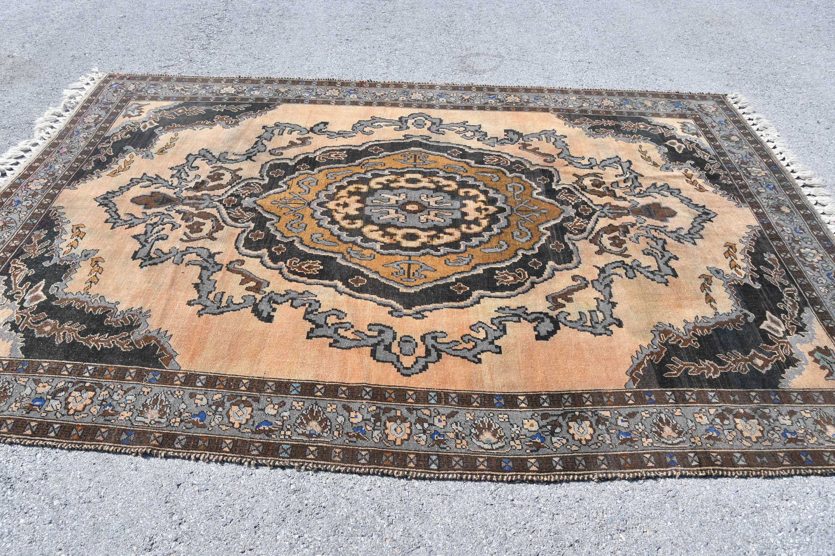 Salon Halısı, Yatak Odası Halısı, Yün Halısı, Büyük Yün Halısı Halıları, Türk Halısı, 6.7x9.8 ft Büyük Halıları, Fas Halısı, Vintage Halı, Yemek Odası Halıları