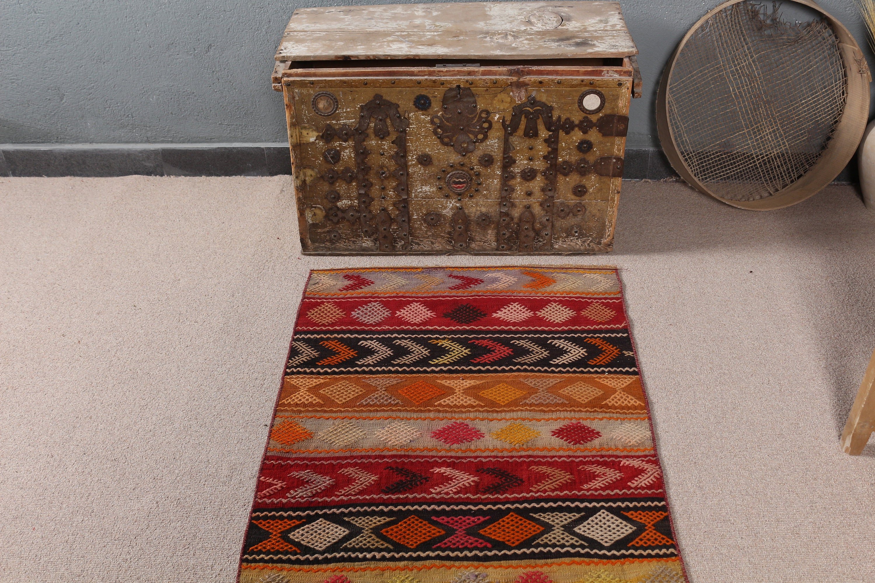 Fas Halısı, Kilim, Banyo Halıları, Türk Halıları, Kırmızı Fas Halısı, 2,5x3,8 ft Küçük Halı, Ev Dekorasyonu Halısı, Vintage Halılar, Giriş Halıları, Sanat Halısı