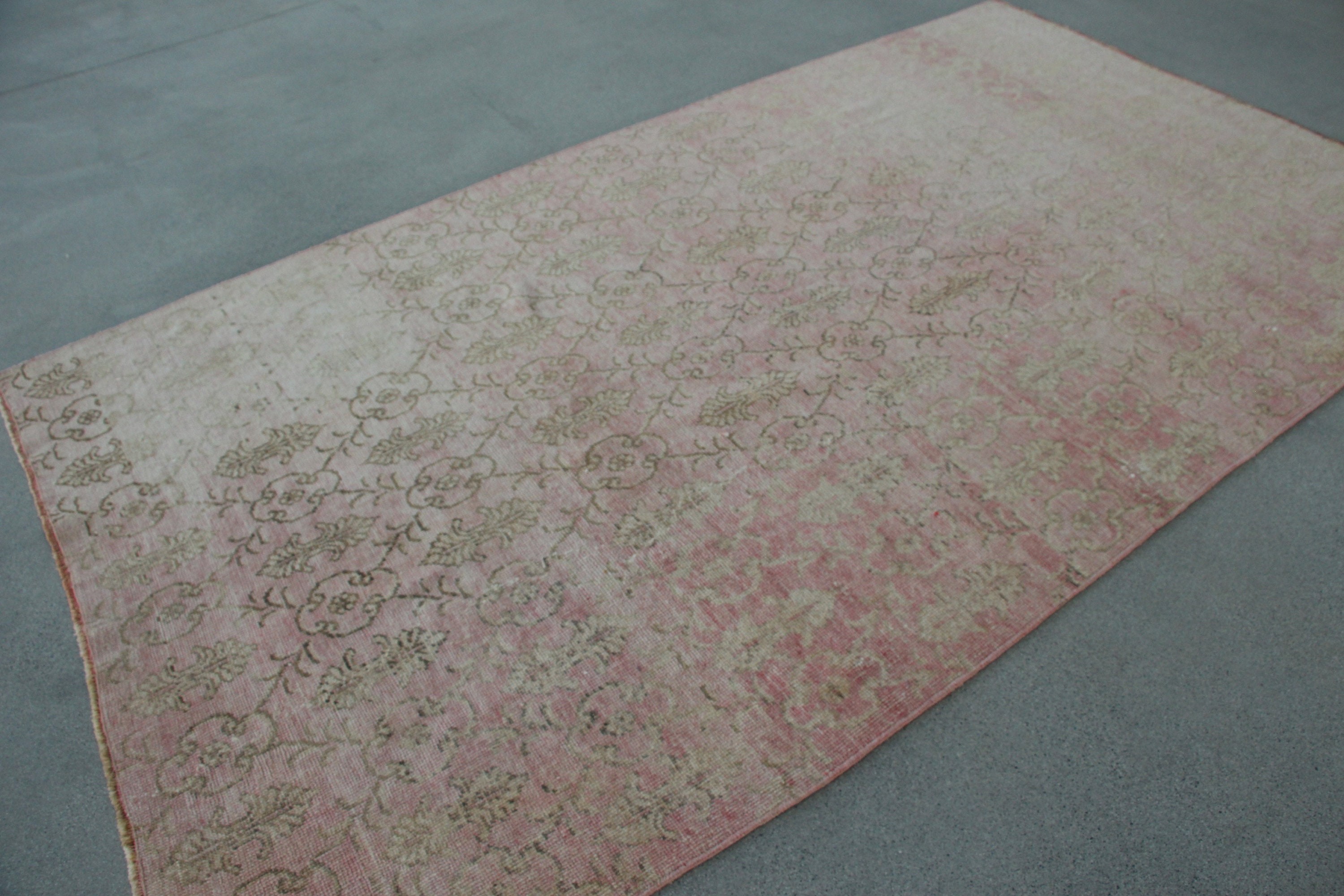 Kitchen Rug, Living Room Rug, Home Decor Rugs, Dining Room Rug, Pink  5.2x9.1 ft Large Rug, Vintage Rug, Boho Rug, Turkish Rug