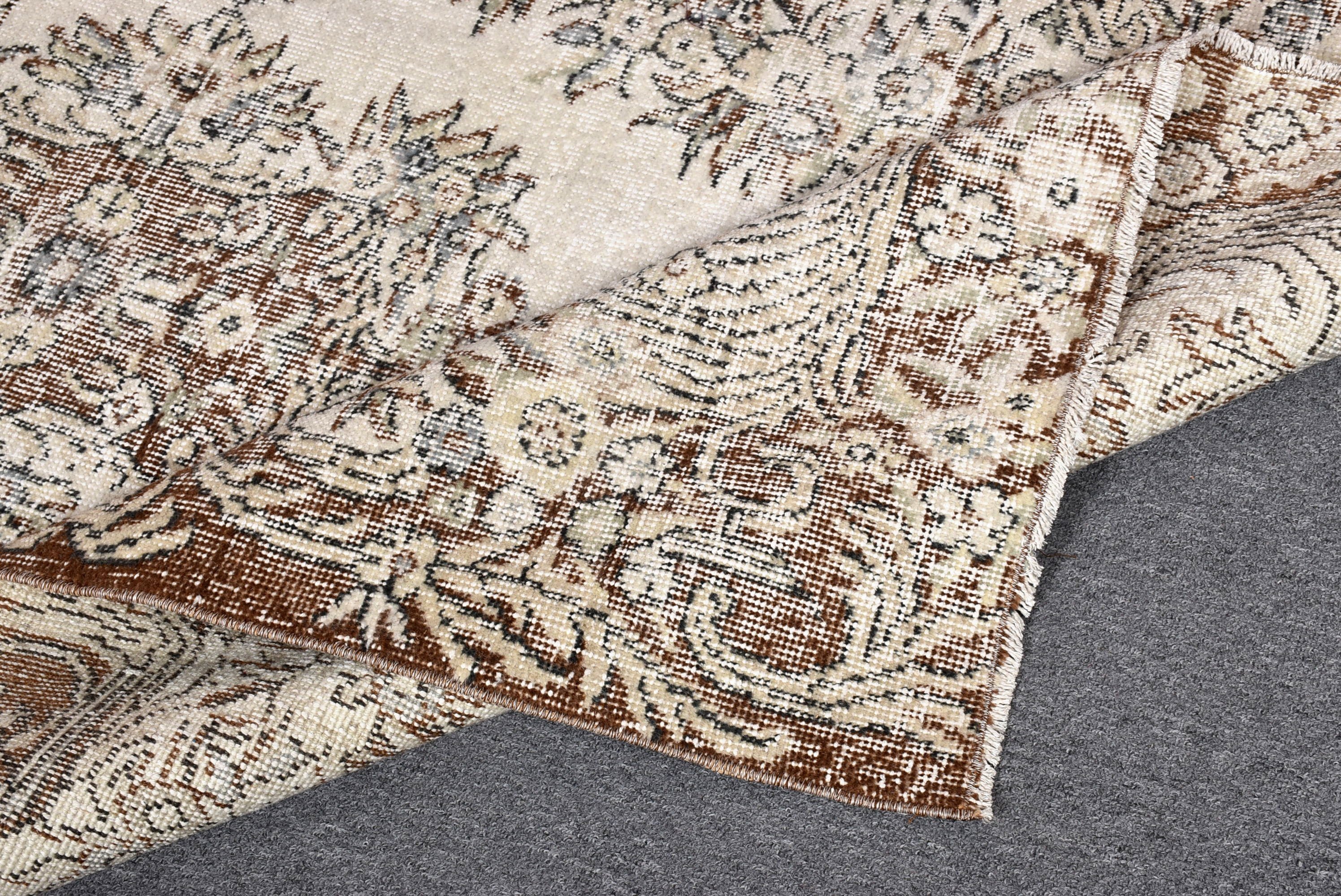 Rugs for Kitchen, Vintage Rug, Nursery Rug, Floor Rugs, Beige Oriental Rugs, Statement Rug, Turkish Rug, 3.8x6.8 ft Area Rug, Luxury Rug