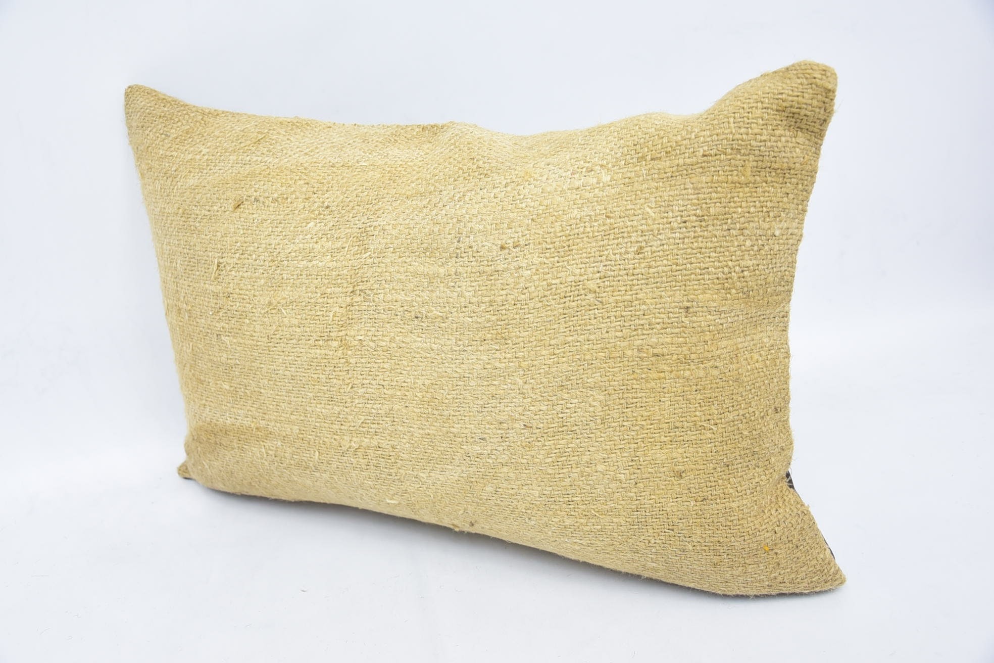 Vintage Kilim Throw Pillow, Vintage Pillow, Accent Cushion Cover, Pillow for Sofa, 16"x24" Beige Cushion Cover