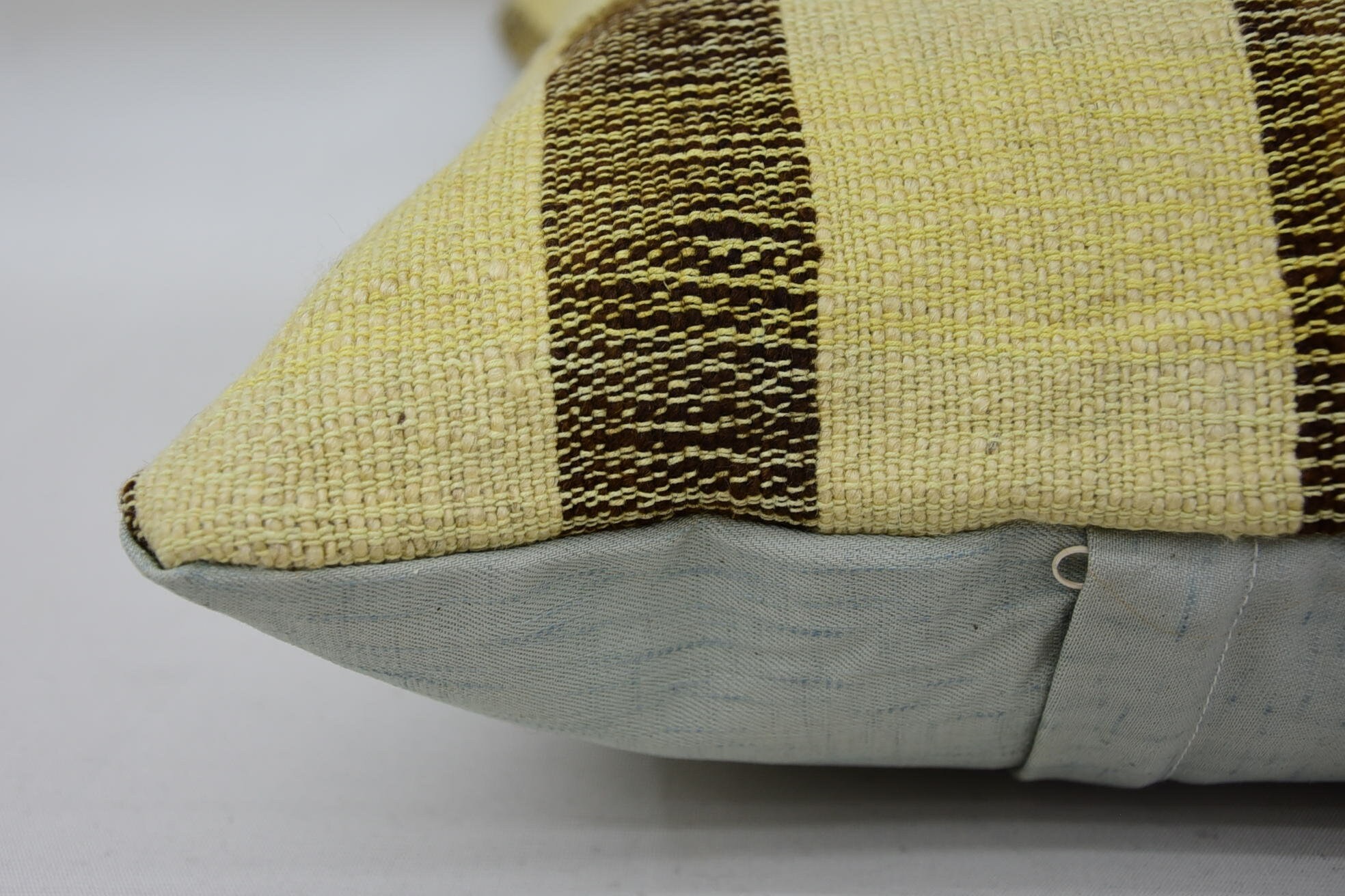 16"x24" Beige Pillow Sham, Decorative Bolster Cushion Cover, Handmade Kilim Cushion, Pillow for Couch, Throw Kilim Pillow