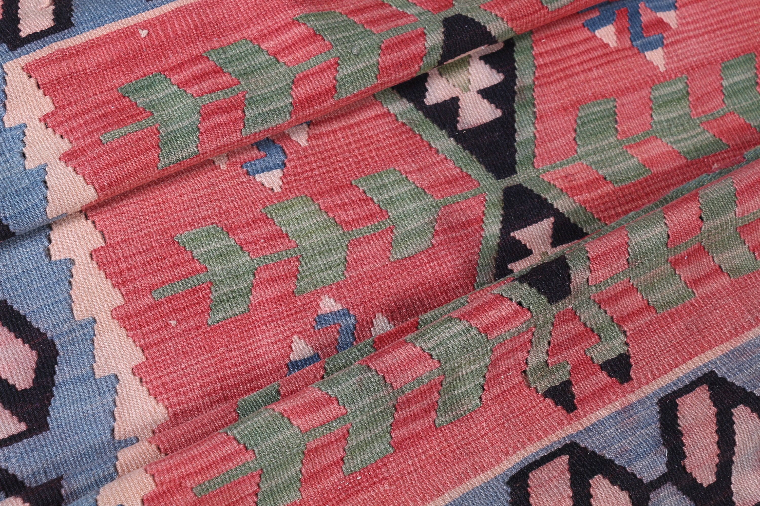 Oushak Rug, Bedroom Rugs, Pink Home Decor Rug, 3.6x6.3 ft Accent Rugs, Entry Rug, Vintage Rug, Kilim, Aztec Rug, Turkish Rug
