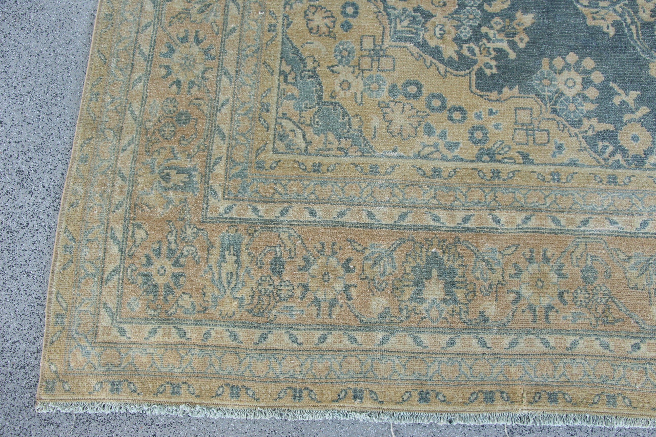 Salon Halıları, Bej Soğuk Halı, Türk Halısı, Yatak Odası Halısı, Büyük Vintage Halılar, El Dokuma Halılar, 6,7x10,3 ft Büyük Halı, Vintage Halılar, Boho Halı