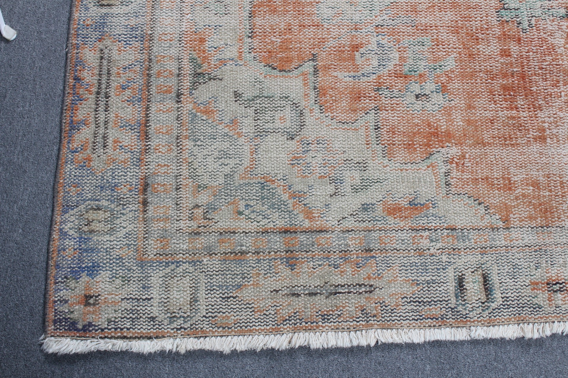 Turkish Rug, Bedroom Rugs, Outdoor Rug, 5.7x8.7 ft Large Rugs, Orange Wool Rug, Vintage Rug, Kitchen Rugs, Living Room Rug, Large Boho Rugs