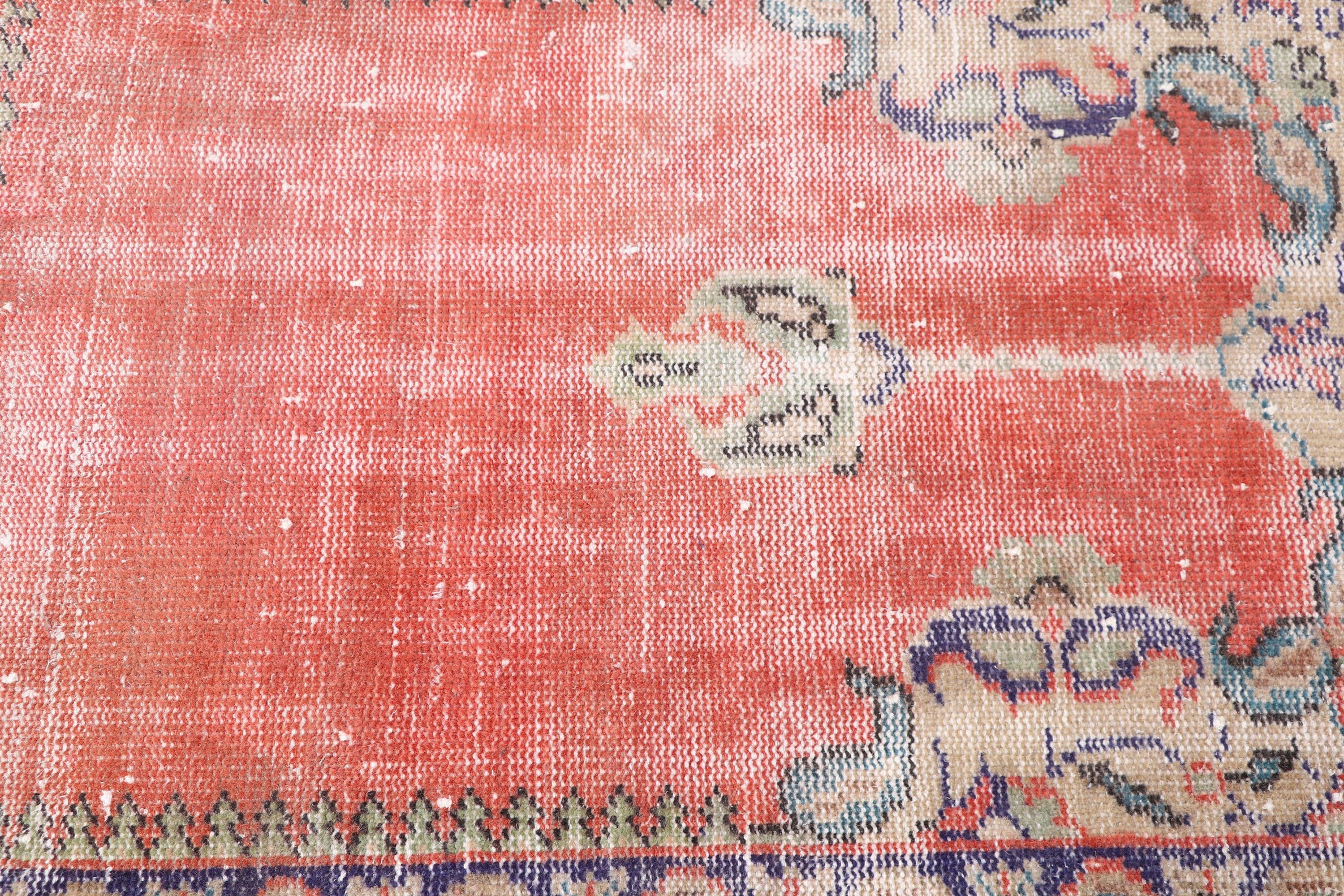 Kitchen Rug, Entry Rugs, Rugs for Bathroom, Vintage Rug, Boho Rugs, Turkish Rugs, Red Boho Rugs, Small Vintage Rugs, 2.7x3.6 ft Small Rugs