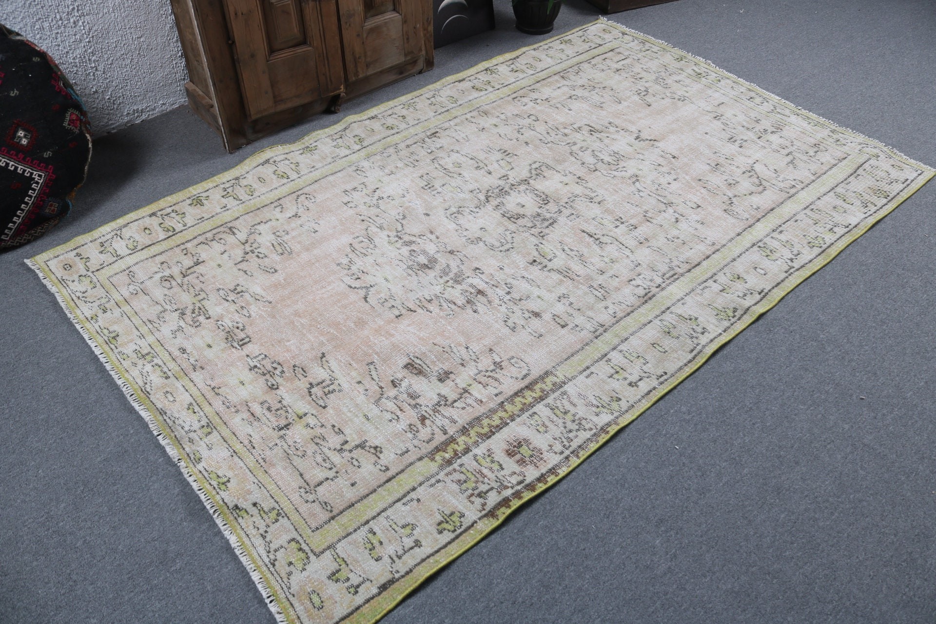 Organik Halı, Vintage Halı, Çocuk Halıları, 4,8x7,6 ft Alan Halısı, Turuncu Lüks Halı, Antika Halılar, Düz Dokuma Halılar, Oushak Bölge Halısı, Türk Halısı