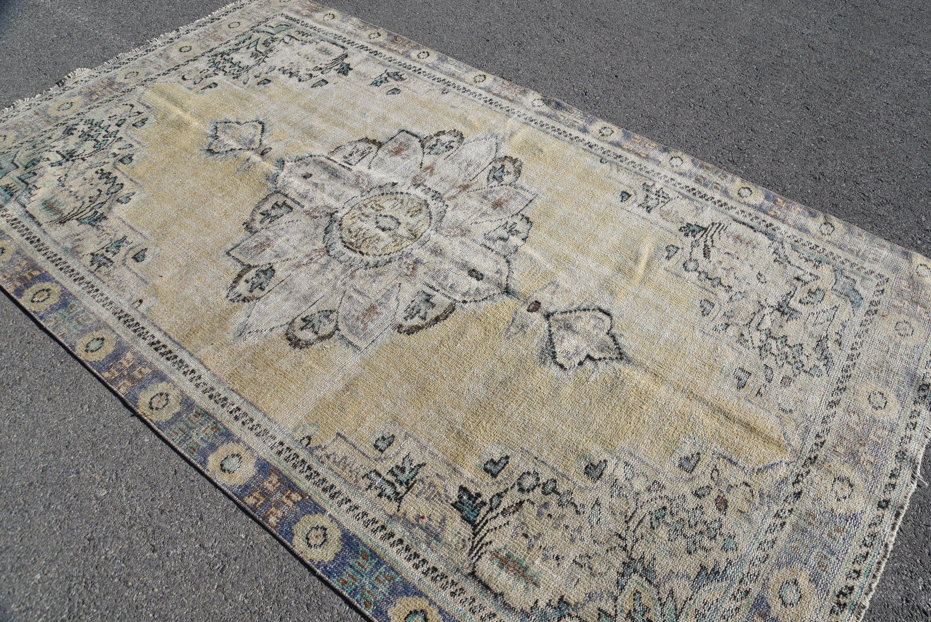 Living Room Rug, Turkish Rug, 5.5x9.5 ft Large Rug, Antique Rugs, Salon Rug, Bright Rug, Vintage Rug, Rugs for Dining Room, Home Decor Rug