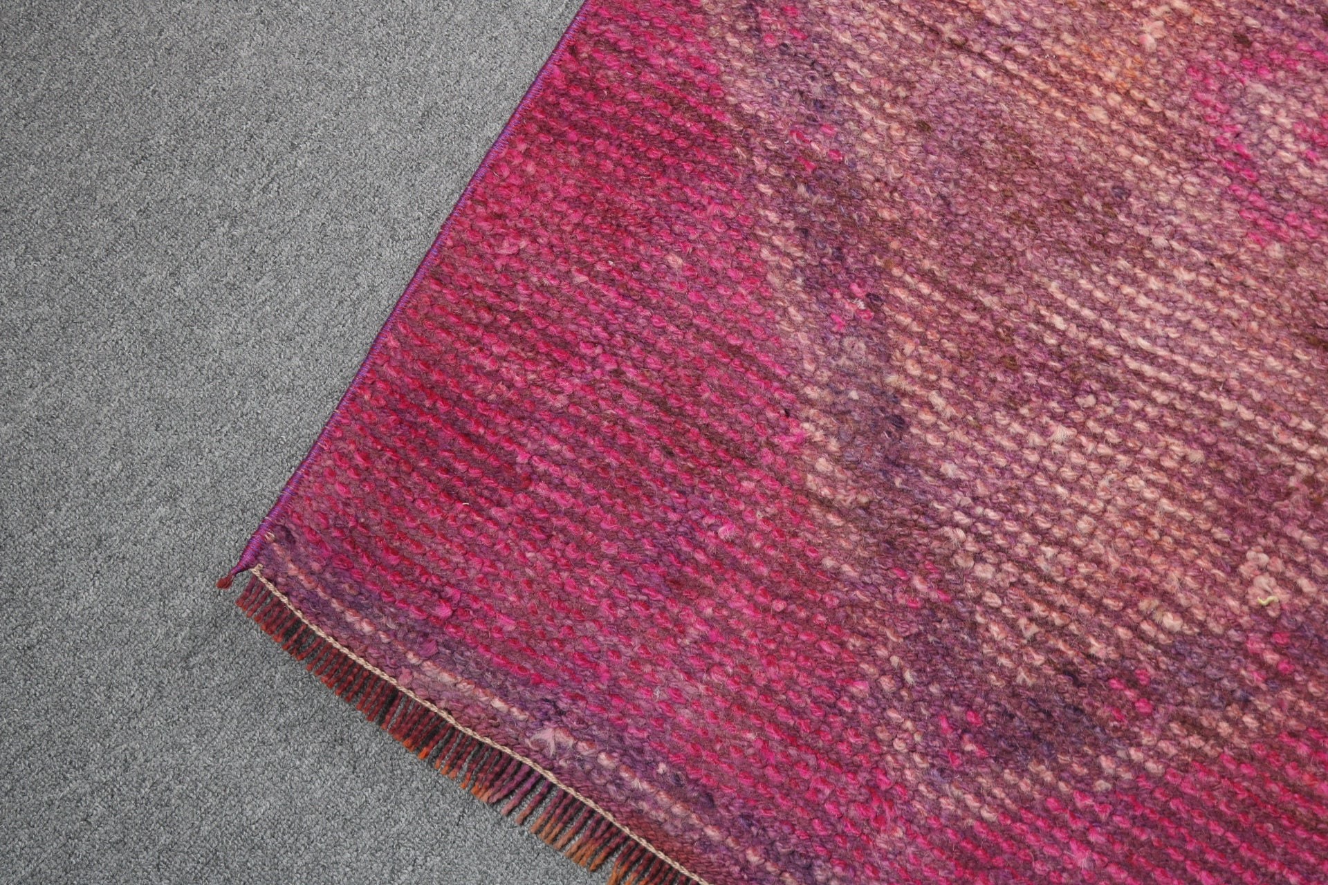 Handwoven Rugs, Rugs for Hallway, Vintage Rugs, Pink  2.4x8.9 ft Runner Rug, Kitchen Rugs, Vintage Runner Rugs, Turkish Rug