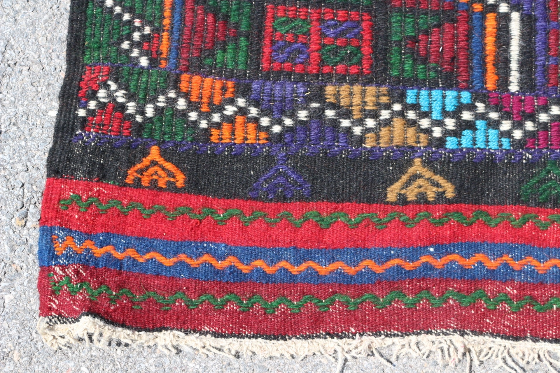 Mavi Yatak odası Kilim, Yemek odası Kilim, 203x336 cm Büyük Kilim, Anadolu Kilim, Salon Kilim, Türk Kilim, Yemek odası Kilim