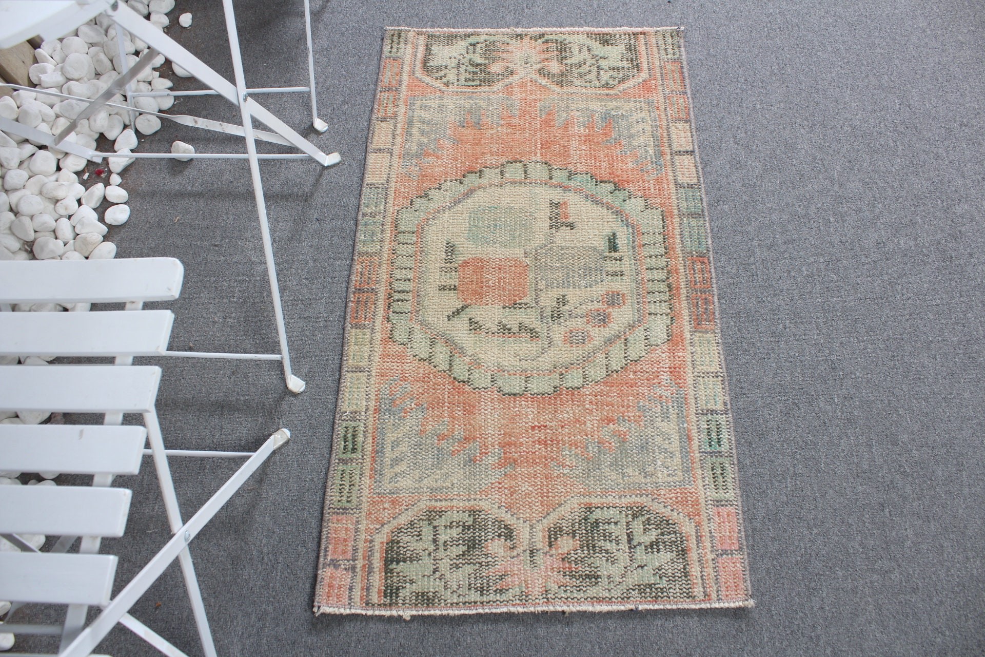 Bedroom Rugs, 1.9x3.5 ft Small Rug, Nursery Rugs, Aztec Rug, Antique Rugs, Orange Home Decor Rug, Turkish Rug, Home Decor Rugs, Vintage Rug