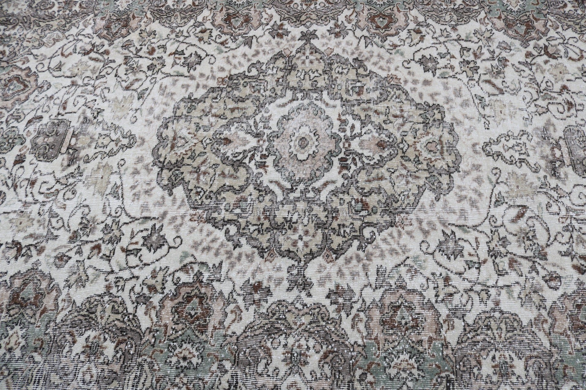 5.6x8.9 ft Büyük Halılar, Vintage Halı, Büyük Boho Halısı, Türk Halısı, Salon Halıları, Beyaz Antika Halılar, Boho Halıları, Yatak Odası Halıları, Mutfak Halısı