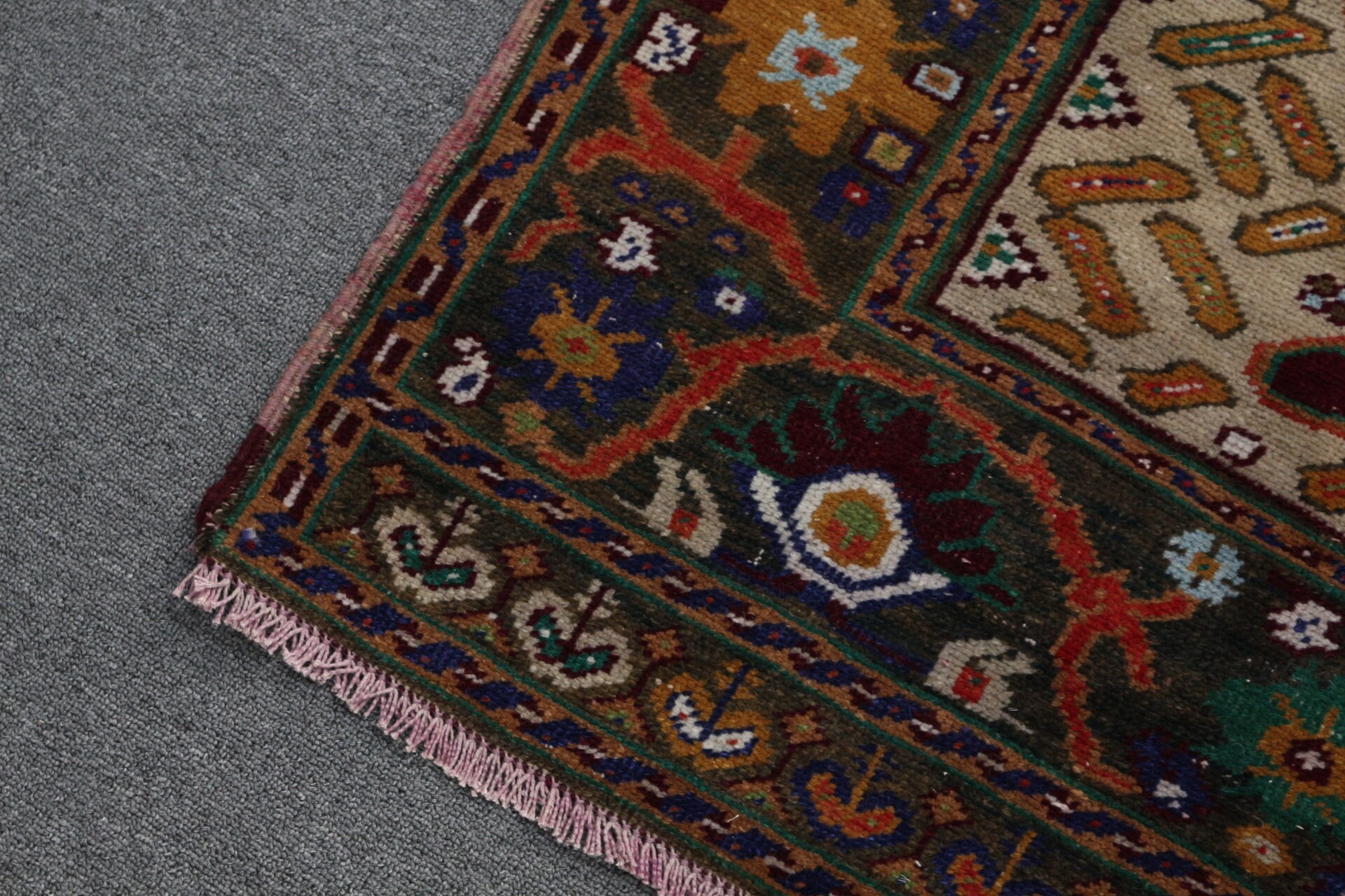 Turkish Rug, Vintage Rug, Floor Rug, Red Antique Rug, 3.5x6.6 ft Accent Rug, Moroccan Rug, Rugs for Entry, Bedroom Rugs, Nursery Rug