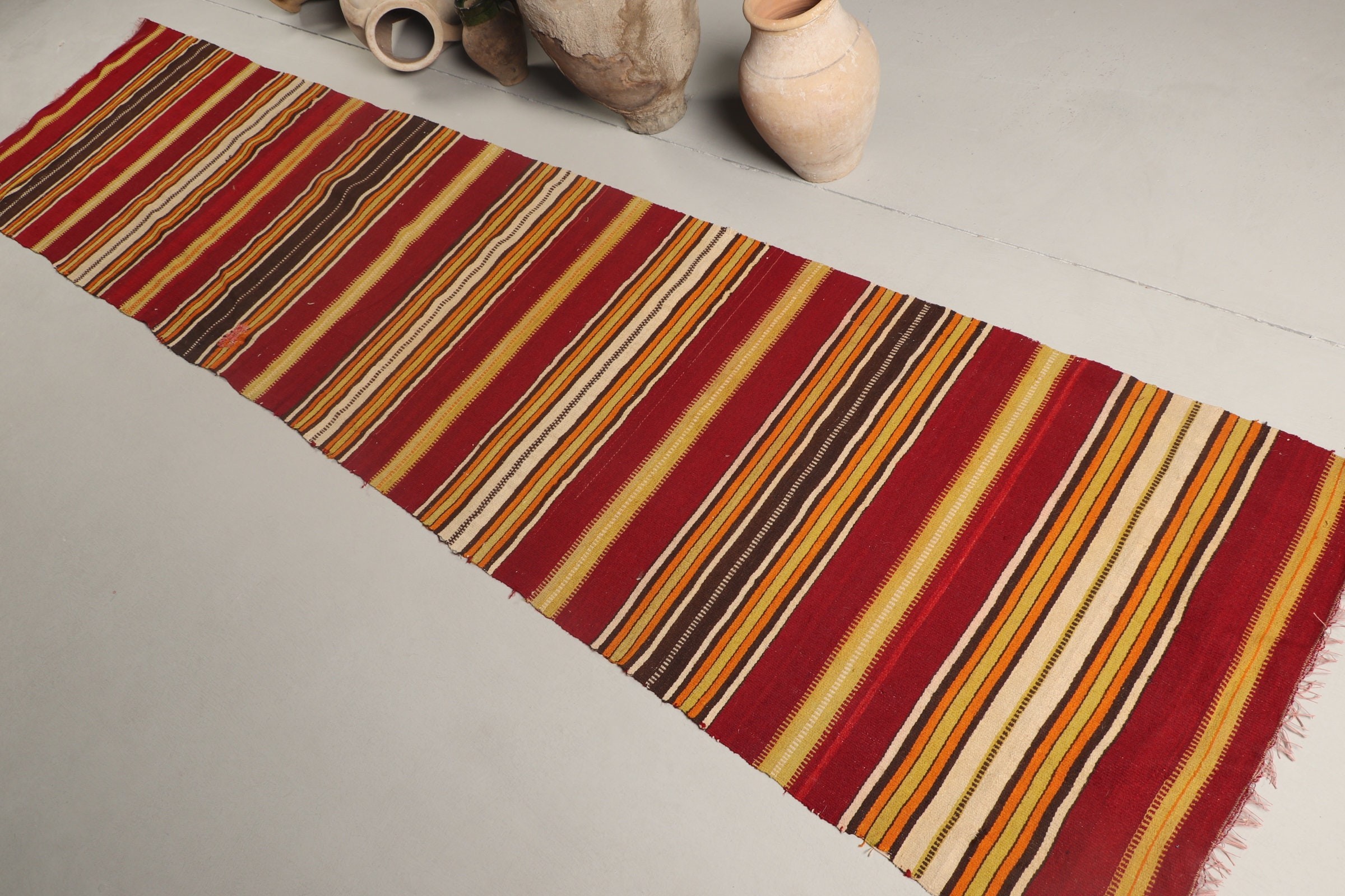 71x324 cm Yolluk Kilim, Yolluk Kilim, Koridor Kilim, Kırmızı Antik Kilim, Nostaljik Kilim, Antik Kilim, Merdiven Kilim, Koridor Kilim