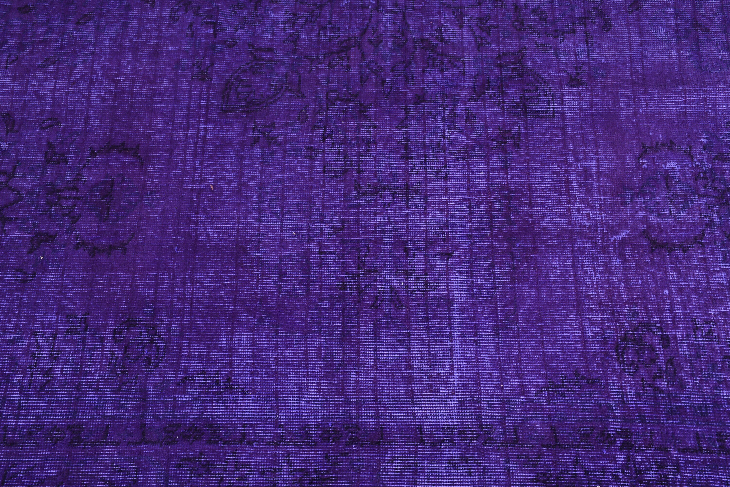 3x8.2 ft Runner Rug, Turkish Rugs, Vintage Rug, Stair Rugs, Wool Rugs, Oriental Rugs, Rugs for Runner, Purple Antique Rug, Corridor Rug
