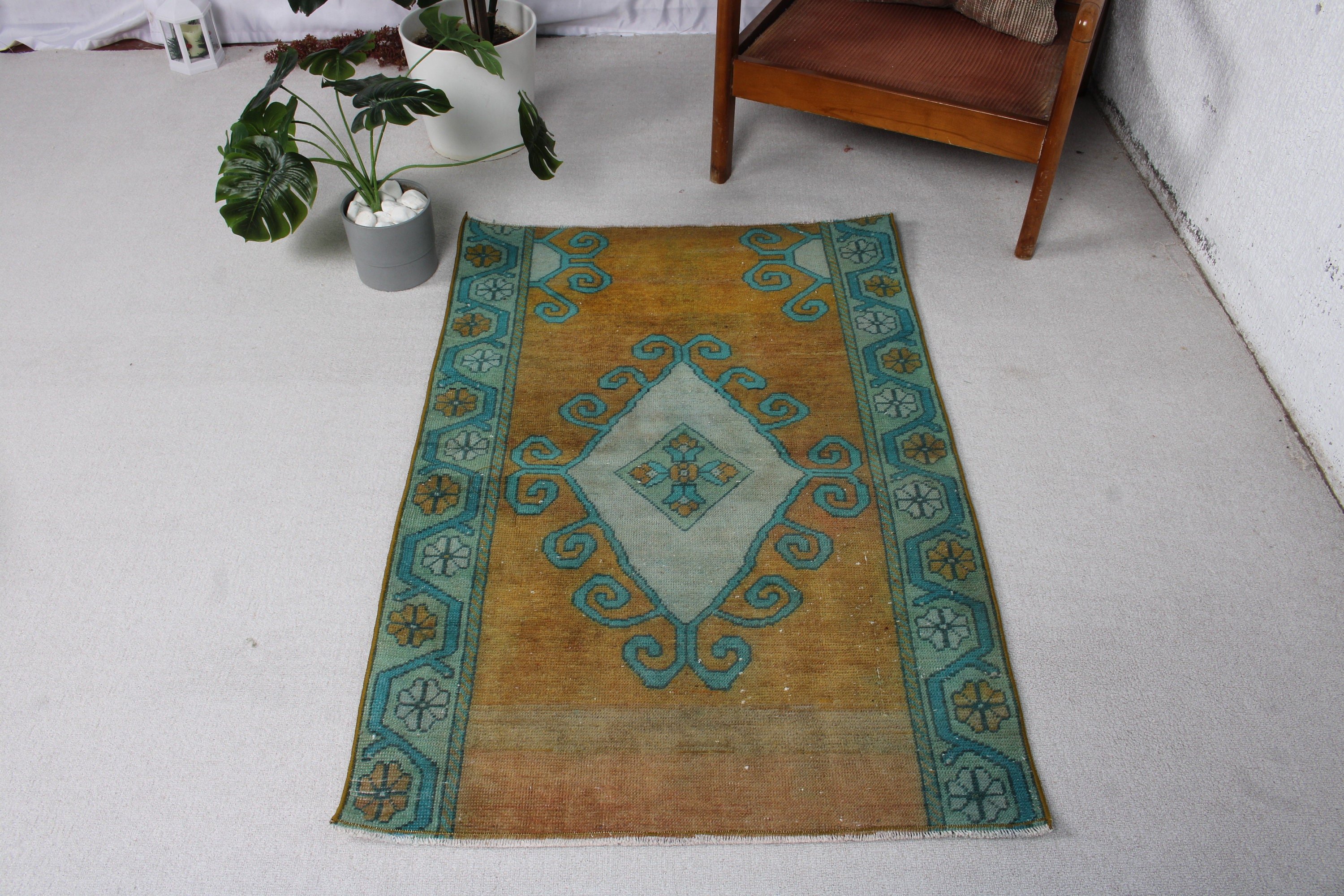 Bronze Moroccan Rugs, Exotic Rugs, Vintage Rugs, Modern Rugs, 2.8x4.1 ft Small Rug, Small Boho Rug, Boho Rugs, Turkish Rug, Nursery Rug