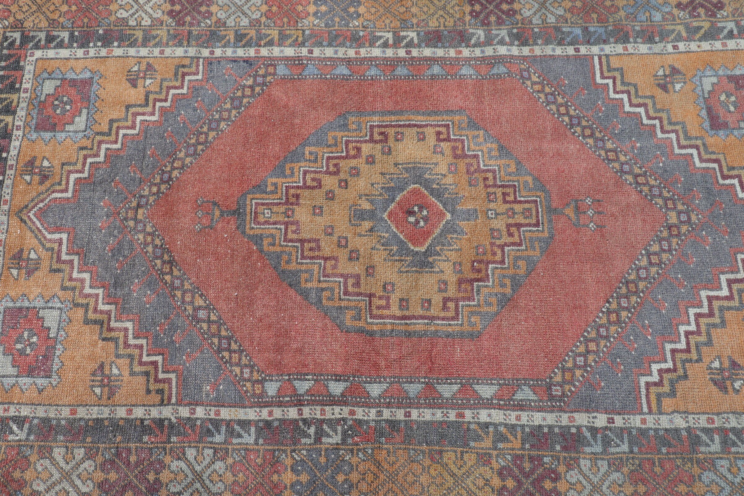 Red Oushak Rug, Oushak Rug, Kitchen Rugs, Vintage Rug, Rugs for Nursery, Turkish Rug, Moroccan Rugs, Entry Rug, 3.7x6.2 ft Accent Rugs
