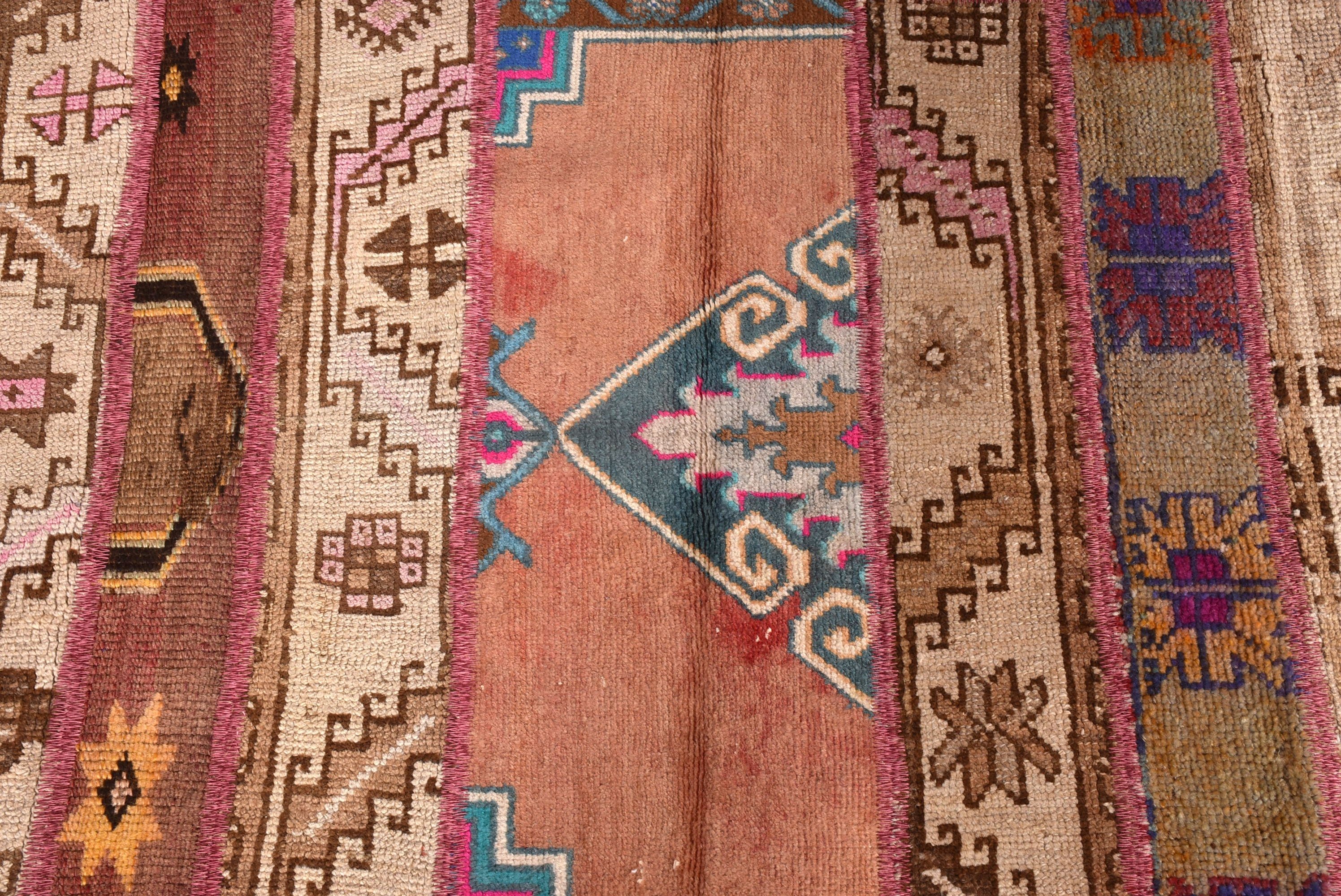 Vintage Halılar, El Dokuma Halılar, Duvara Asılı Halı, Bej Boho Halı, 2,2x4,4 ft Küçük Halılar, Nötr Halılar, Türk Halıları, Yer Halısı, Kapı Paspası Halıları