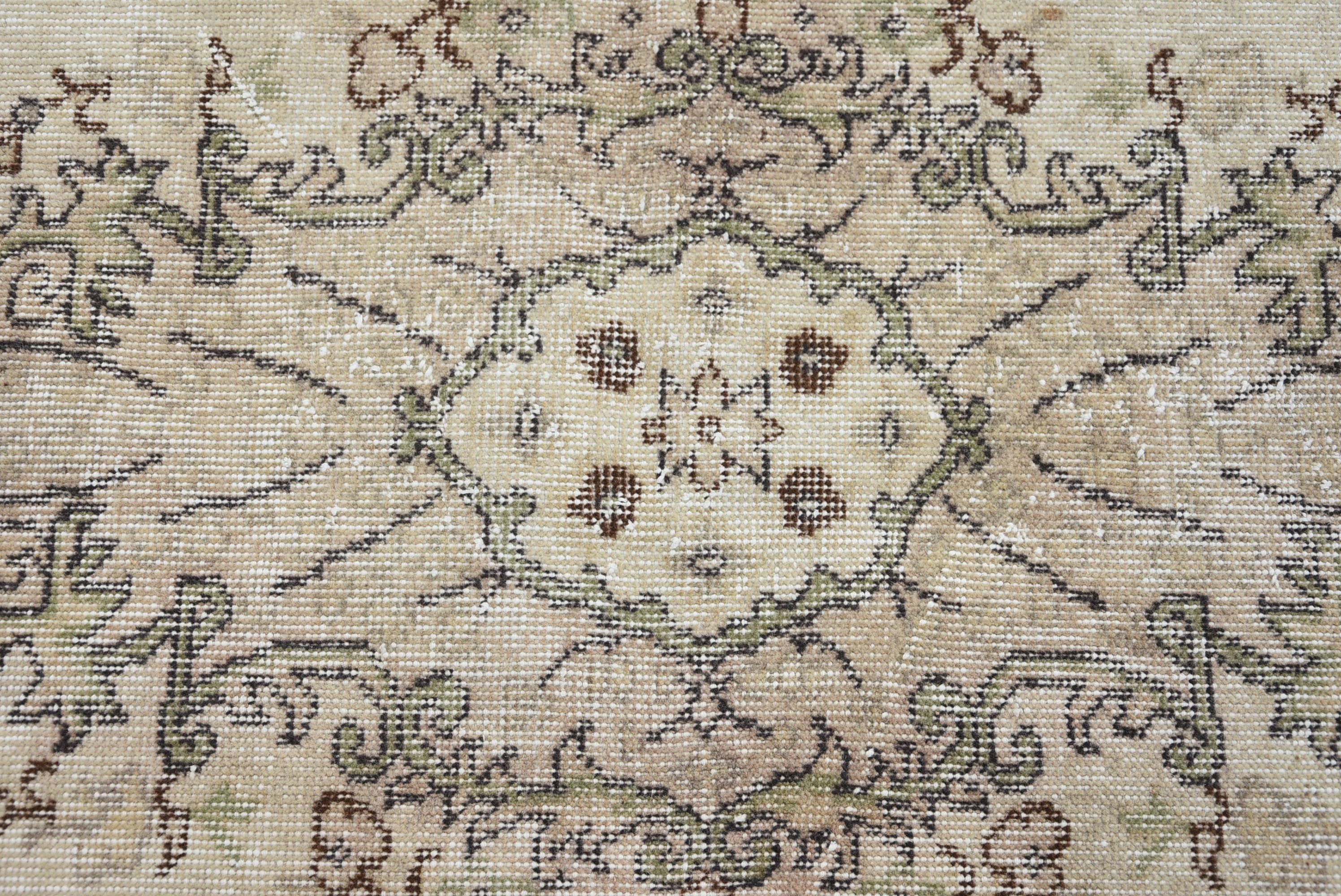 Nomadic Rug, 3.8x6.6 ft Area Rug, Turkish Rugs, Dining Room Rug, Kitchen Rugs, Beige Antique Rug, Vintage Rugs, Oushak Rug