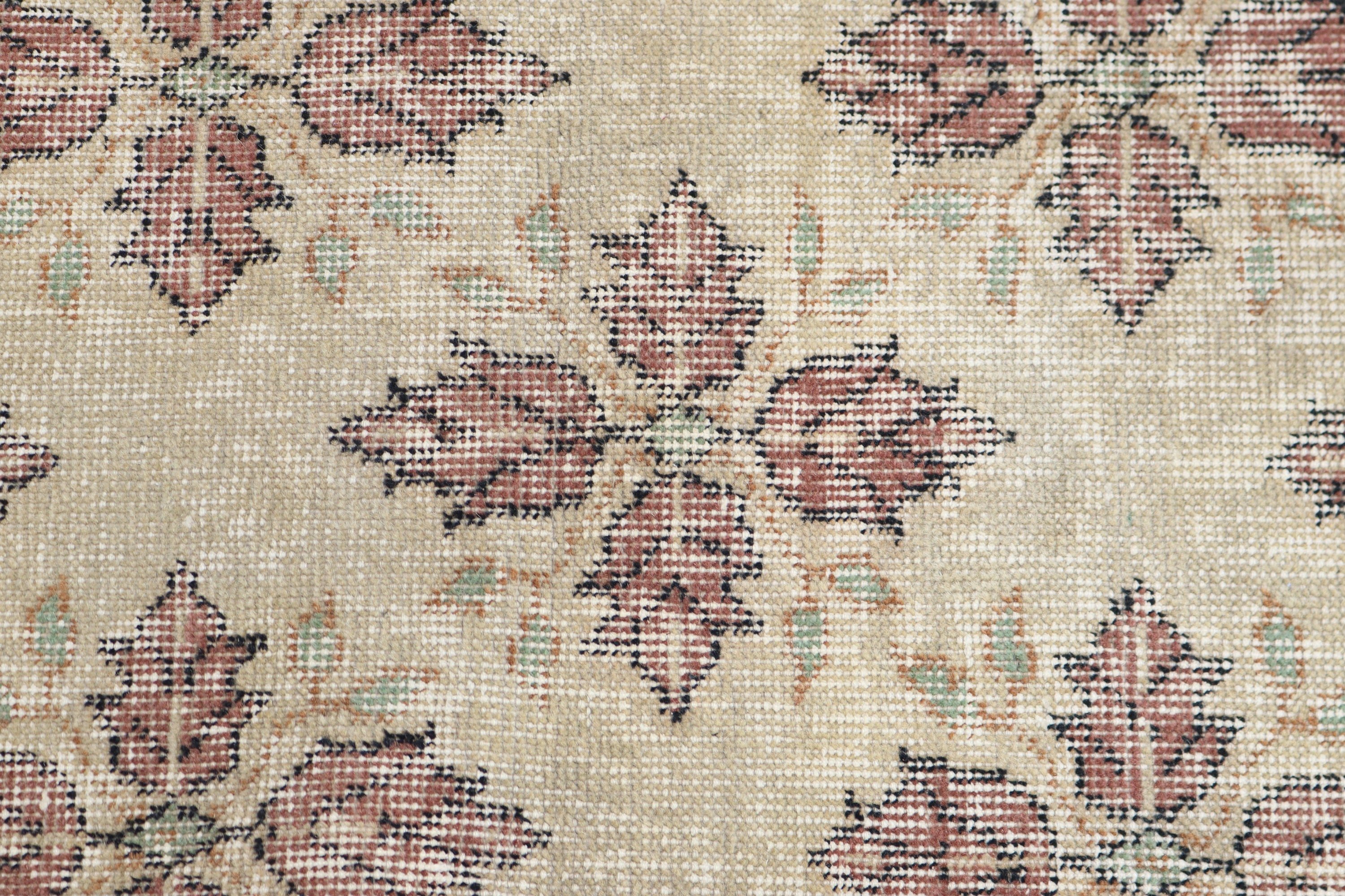 Vintage Halı, Merdiven Halıları, Oushak Halıları, 3,8x13,1 ft Runner Halıları, Bej Fas Halıları, Türk Halısı, Vintage Runner Halısı, Bildiri Halısı