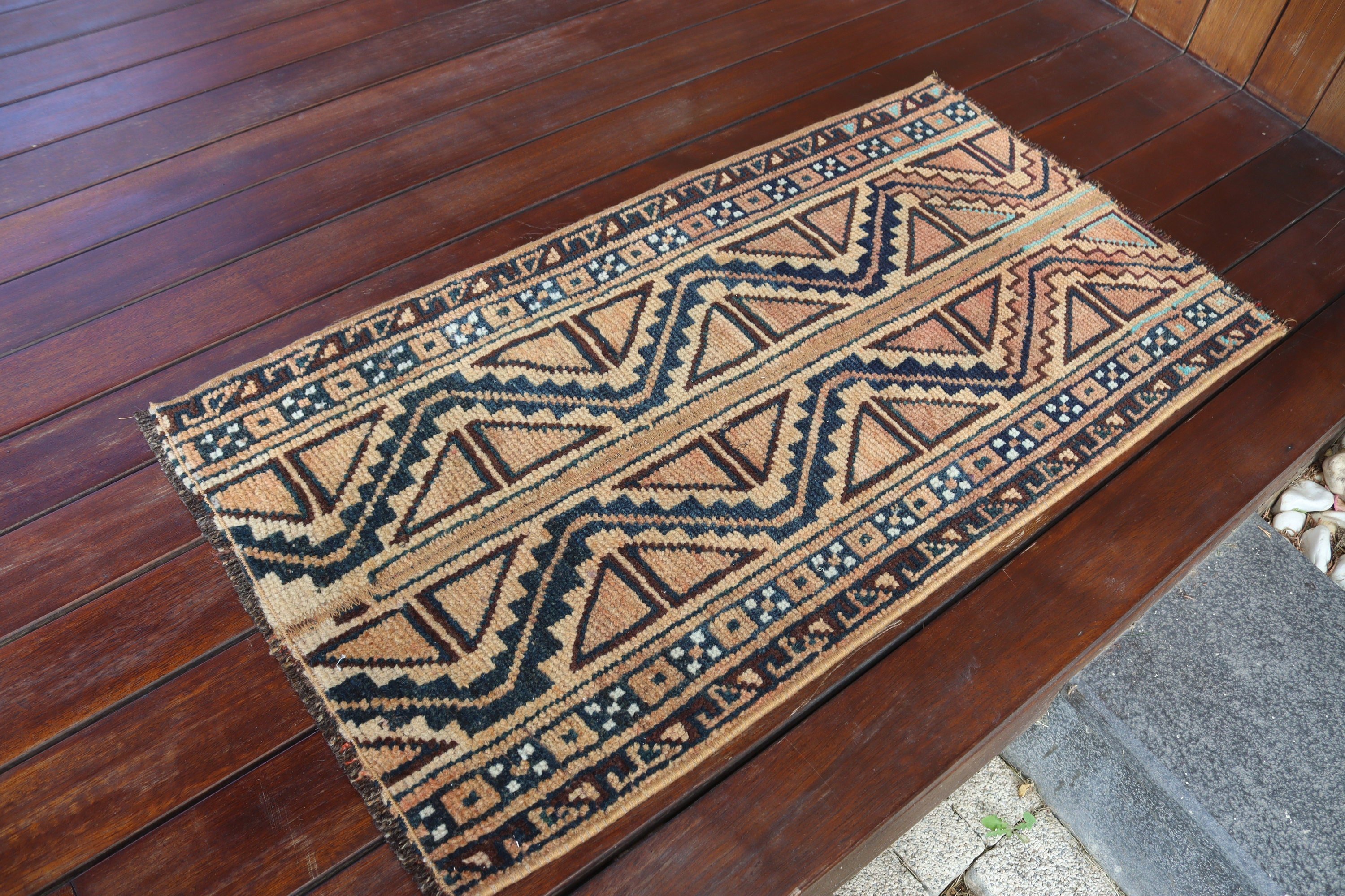 Luxury Rug, Car Mat Rugs, Vintage Rugs, Brown Wool Rugs, Turkish Rug, Handwoven Rugs, 1.6x3 ft Small Rugs, Bathroom Rugs, Neutral Rugs