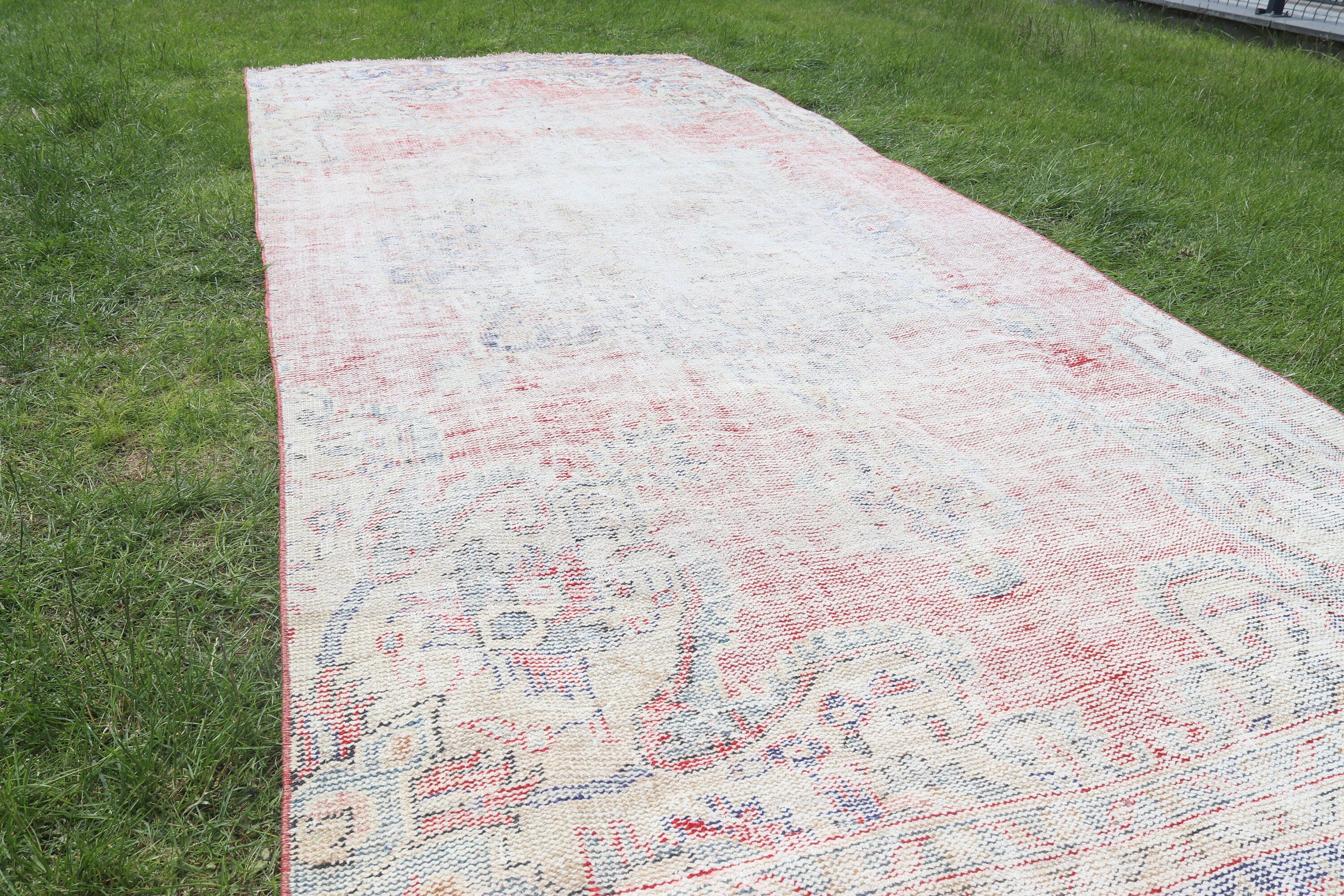 Vintage Rug, Blue Anatolian Rug, Modern Rug, Rugs for Bedroom, 4.8x11.7 ft Large Rug, Bedroom Rugs, Salon Rug, Turkish Rug