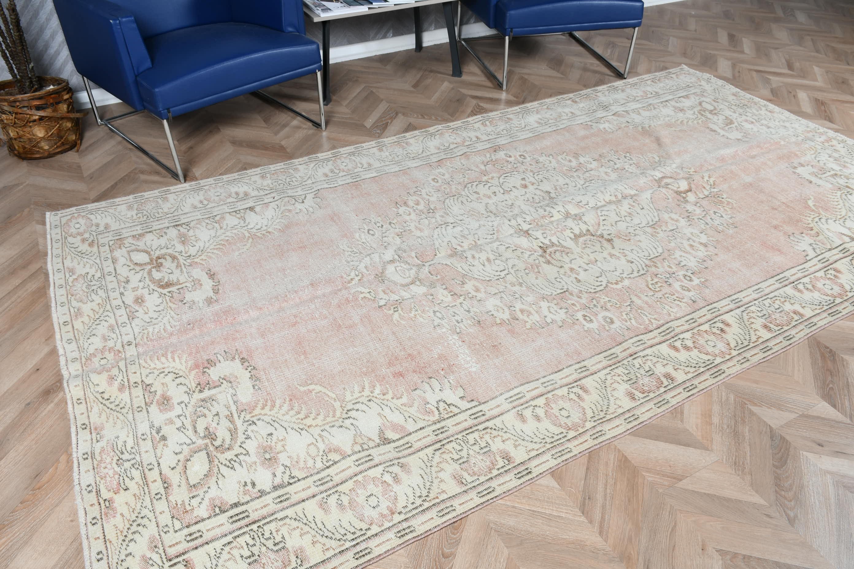 Salon Rug, Bedroom Rug, Beige  5.6x10.3 ft Large Rug, Vintage Rugs, Rugs for Dining Room, Home Decor Rug, Turkish Rugs