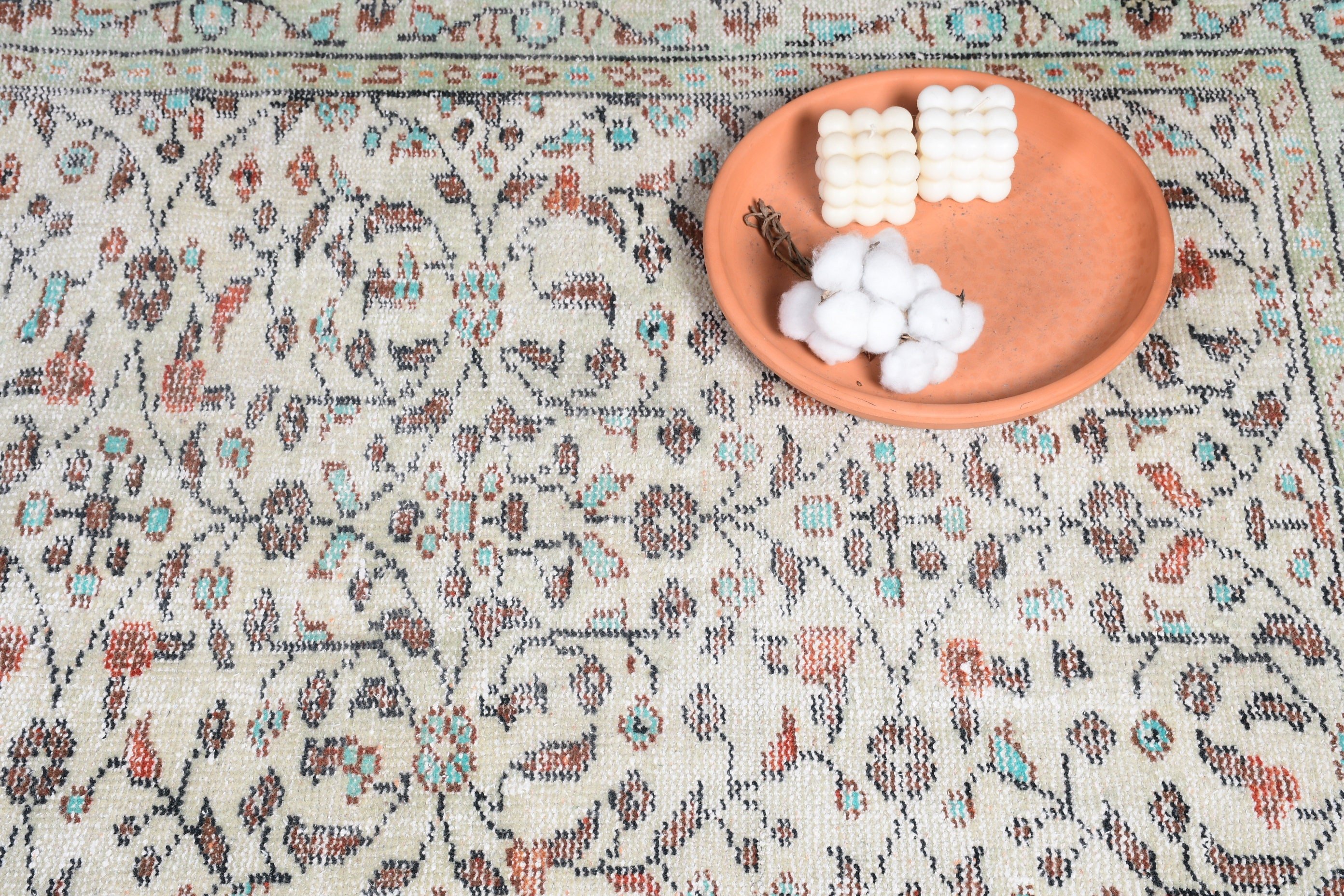 Bedroom Rug, Oriental Rug, Beige Floor Rugs, Moroccan Rug, Nursery Rug, 3x6.2 ft Accent Rugs, Rugs for Kitchen, Turkish Rug, Vintage Rug