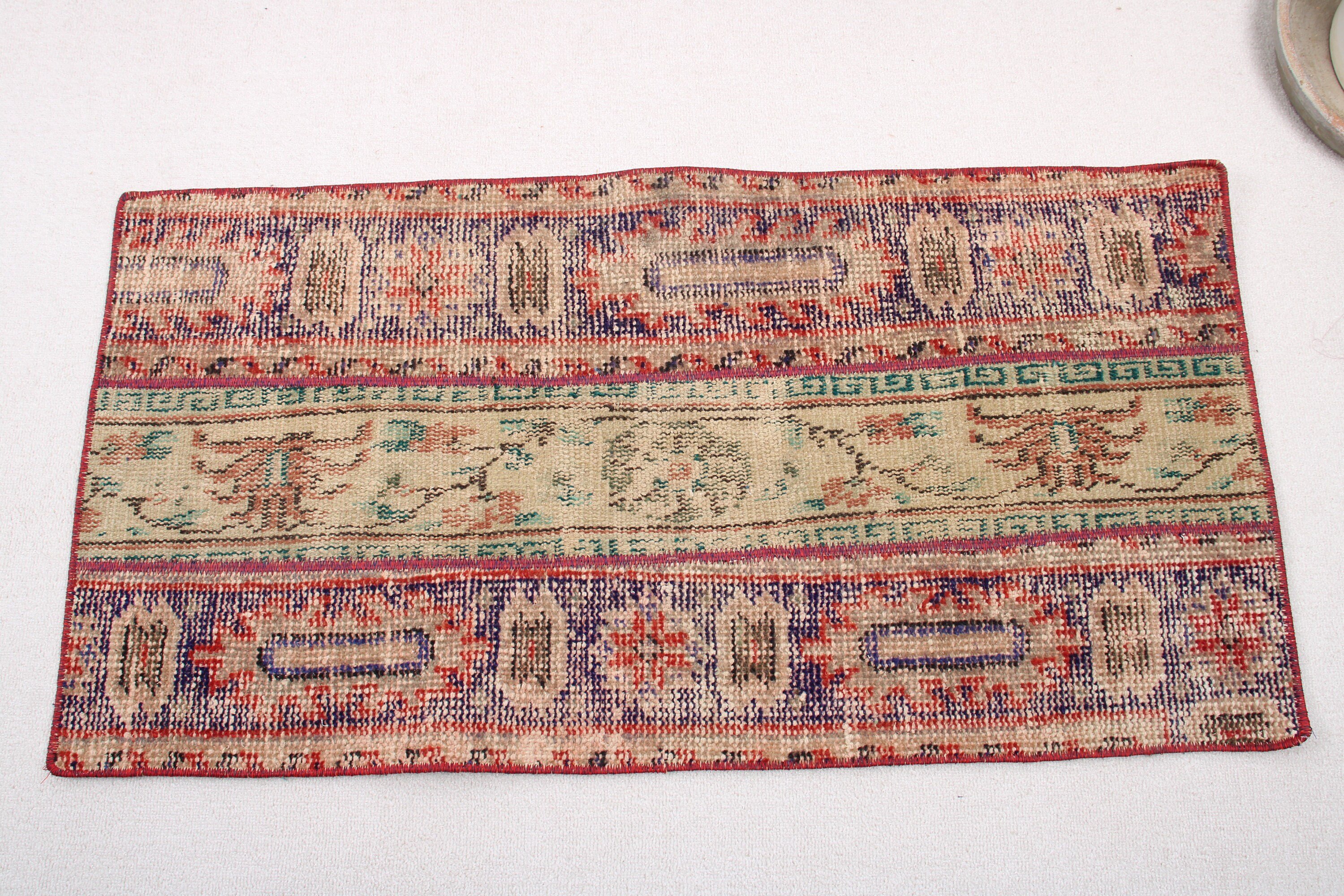 Door Mat Rugs, Rugs for Nursery, Vintage Rug, Blue Floor Rug, Kitchen Rug, Wall Hanging Rug, Floor Rug, Turkish Rugs, 1.9x3.7 ft Small Rug