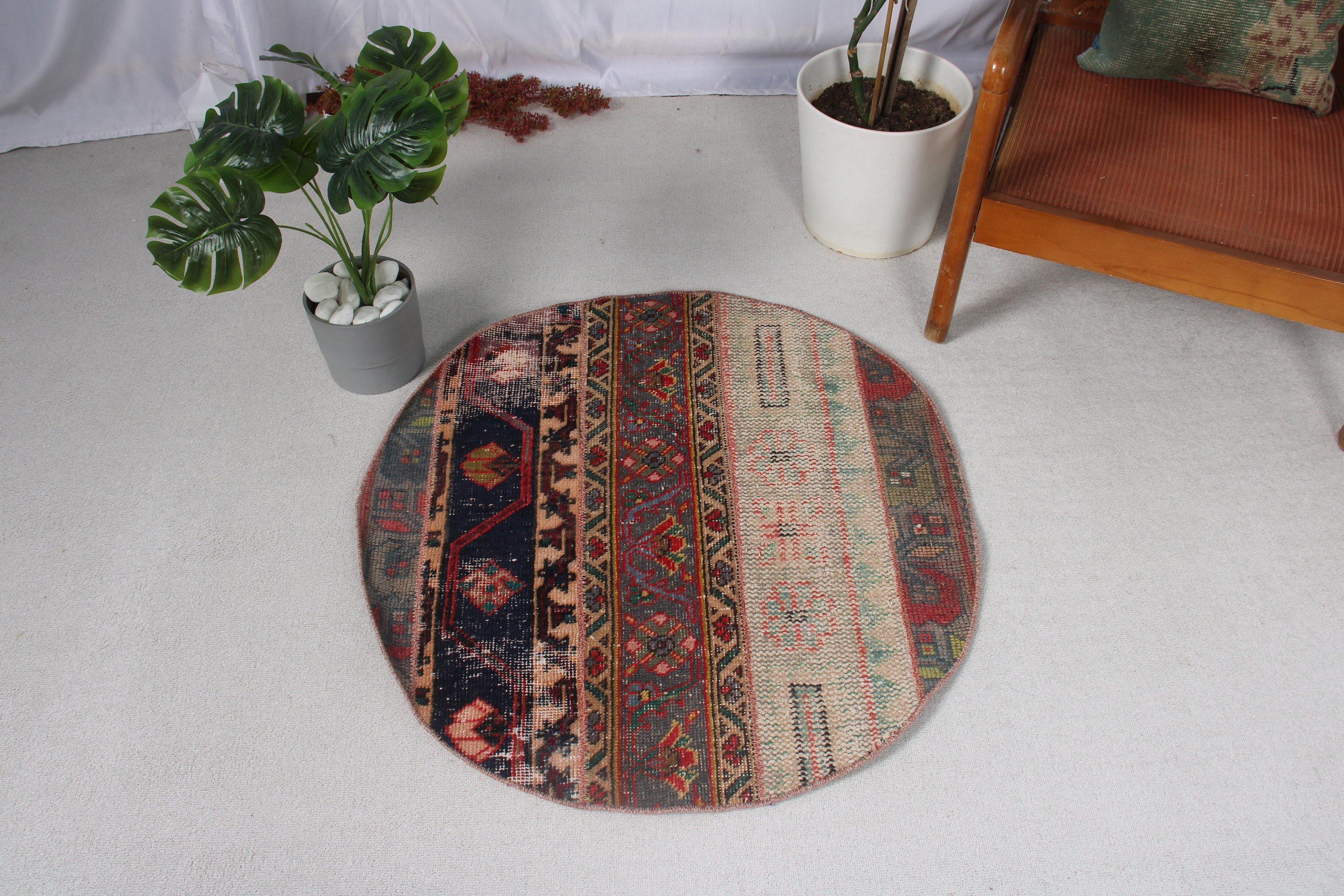 Çocuk Odası Halıları, Antika Halılar, Vintage Halı, Oryantal Halılar, Türk Halısı, 2,8x2,8 ft Küçük Halı, Giriş Halısı, Çocuk Odası Halıları, Mavi Soğuk Halılar