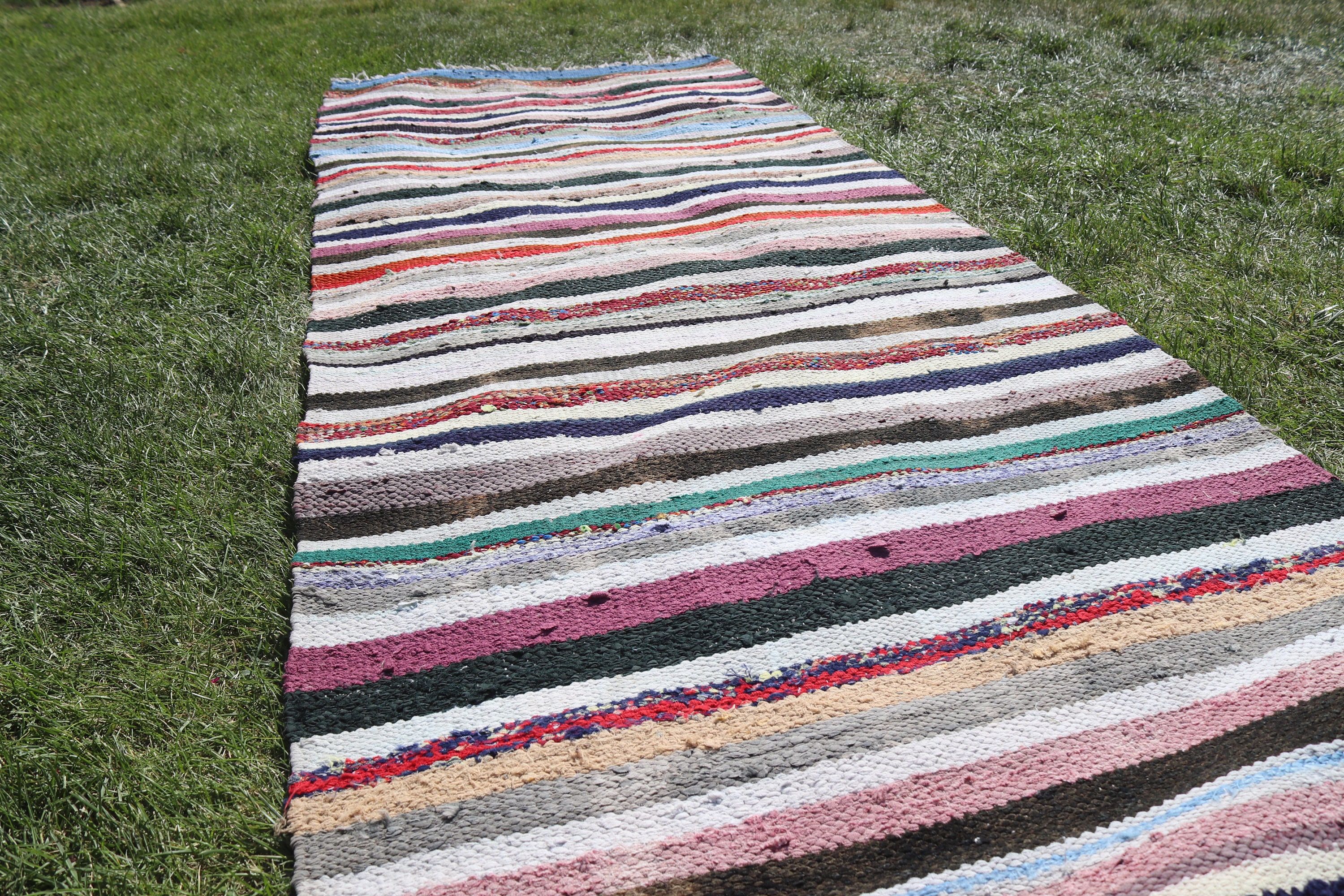 Merdiven Halısı, Beni Ourain Koşucu Halısı, Soğuk Halı, 2,8x8,1 ft Koşucu Halıları, Türk Halıları, Kilim, Anadolu Halısı, Vintage Halılar, Gökkuşağı Yün Halıları