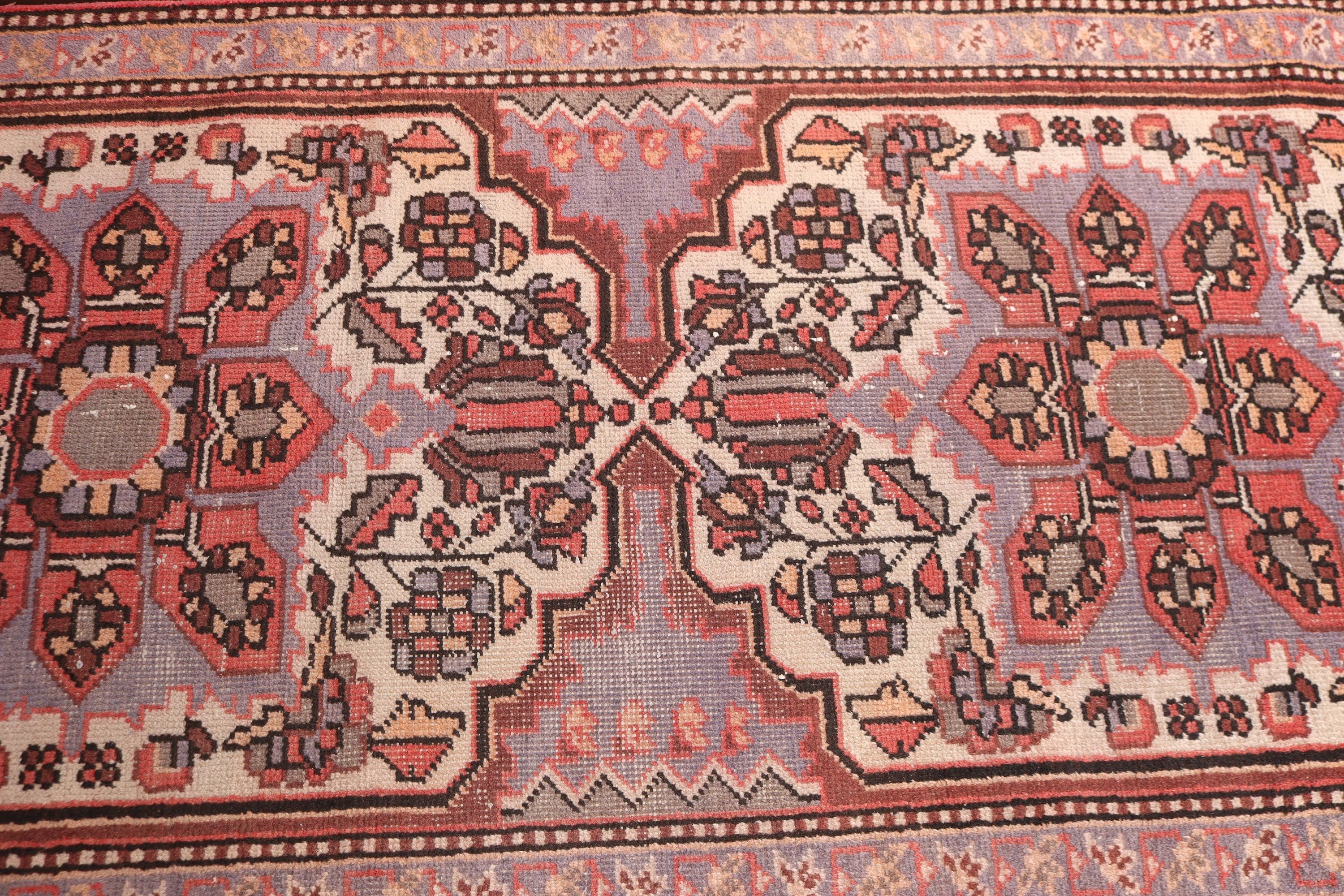 Koşucu Halıları, Mor Mutfak Halısı, Türk Halıları, 3,1x9,8 ft Koşucu Halısı, Uzun Yolluk Halıları, Yatak Odası Halıları, Vintage Halılar, Havalı Halı, Aztek Halısı