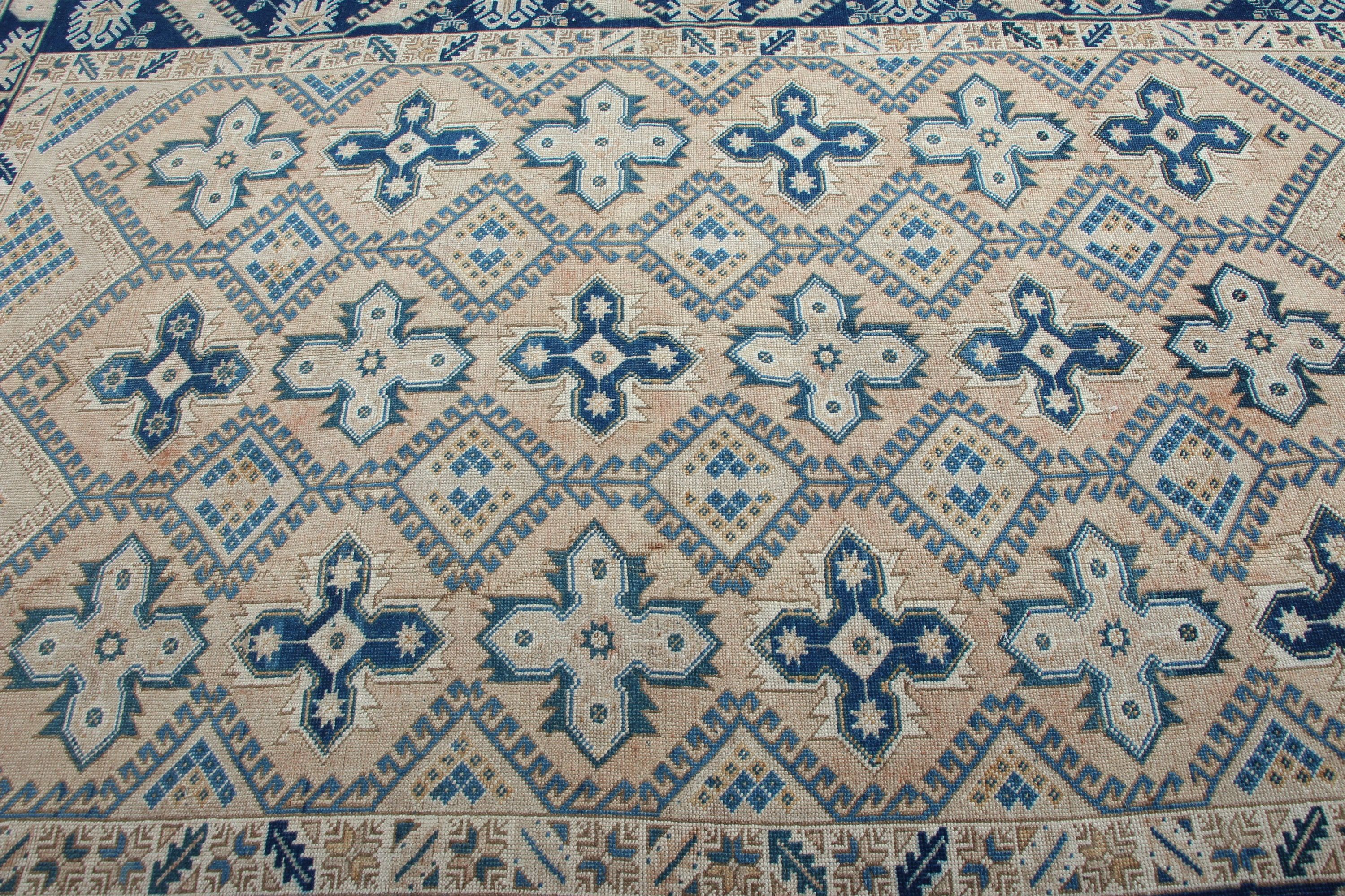 Oturma Odası Halıları, Mutfak Halıları, Eski Halı, Turuncu Antika Halı, Türk Halıları, Yatak Odası Halısı, Oushak Halısı, 6,4x9,1 ft Büyük Halılar, Vintage Halı