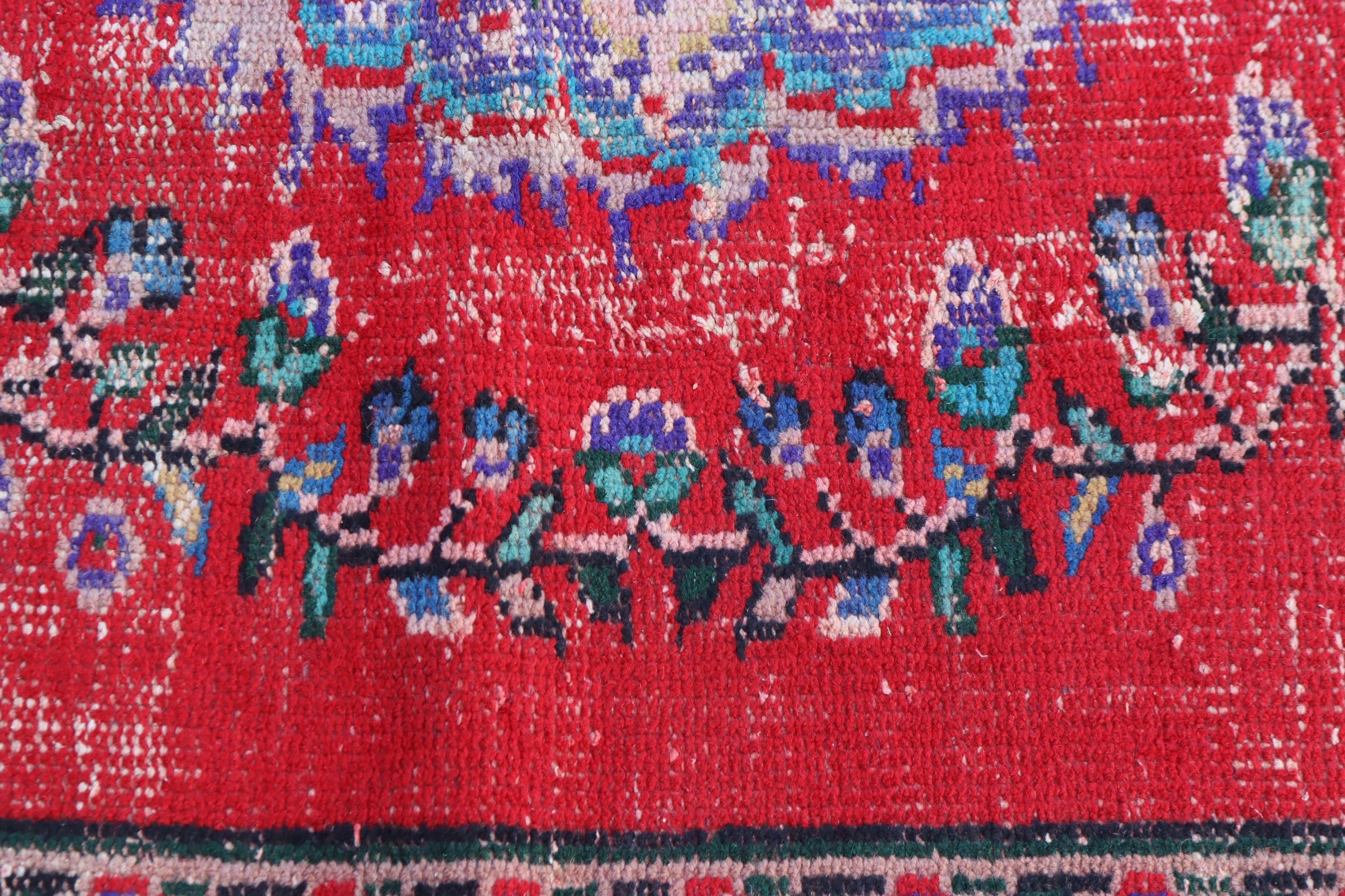 Büyük Boho Halı, 5.4x8.4 ft Büyük Halılar, Anadolu Halısı, Türk Halıları, Kırmızı Modern Halı, Vintage Halılar, Yatak Odası Halısı, Ev Dekor Halısı, Yer Halısı