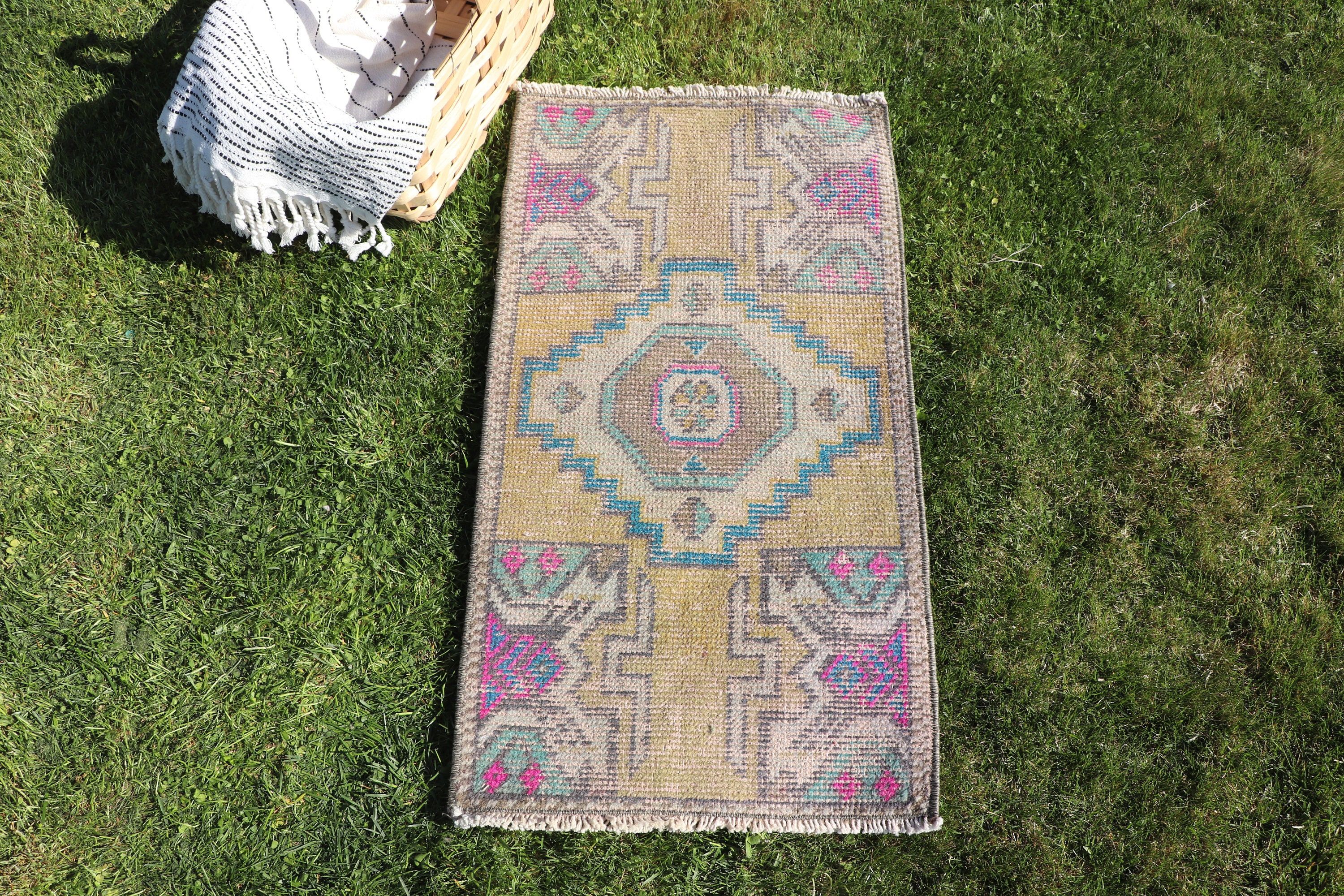 Sarı Yatak Odası Halıları, Türk Halıları, Araba Paspas Halıları, 1.4x2.6 ft Küçük Halılar, Vintage Halılar, Türkiye Halısı, Mutfak Halıları, Modern Halılar