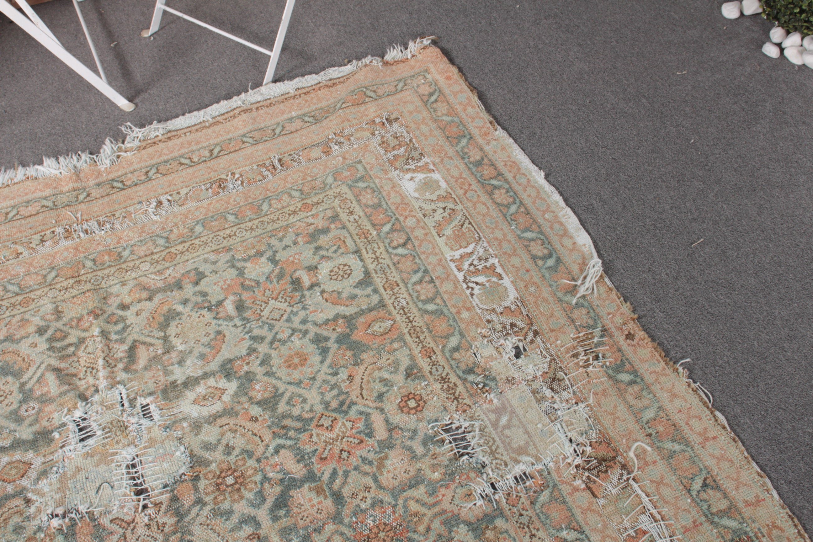 Bedroom Rug, Vintage Rug, Beige  5.4x9.5 ft Large Rug, Dining Room Rug, Wool Rug, Rugs for Bedroom, Turkish Rug