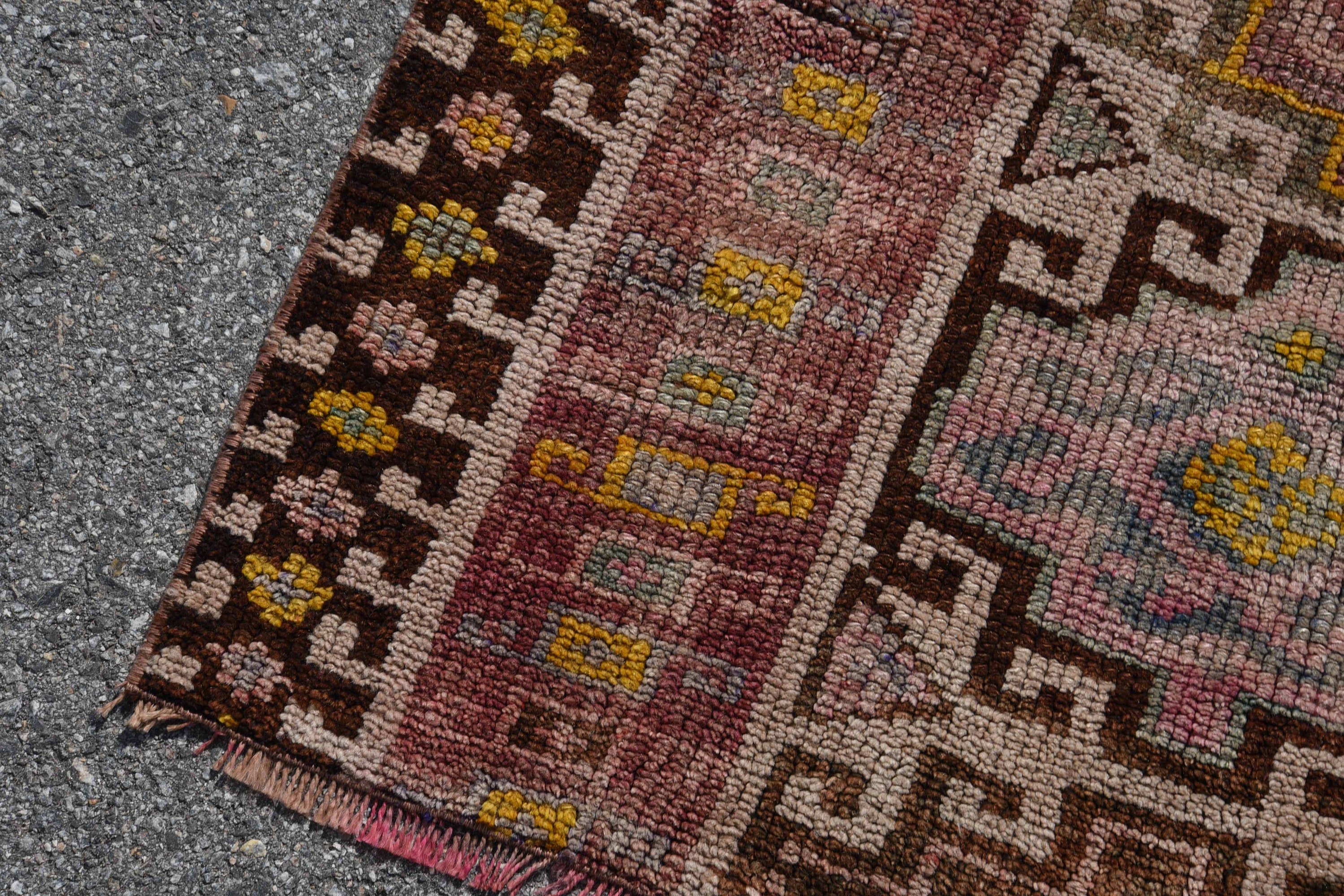 Vintage Halı, Koridor Halıları, Oushak Halı, Mutfak Halıları, Türkiye Halıları, Yatak Odası Halıları, 3.6x9.7 ft Runner Halısı, Merdiven Halıları, Türk Halıları