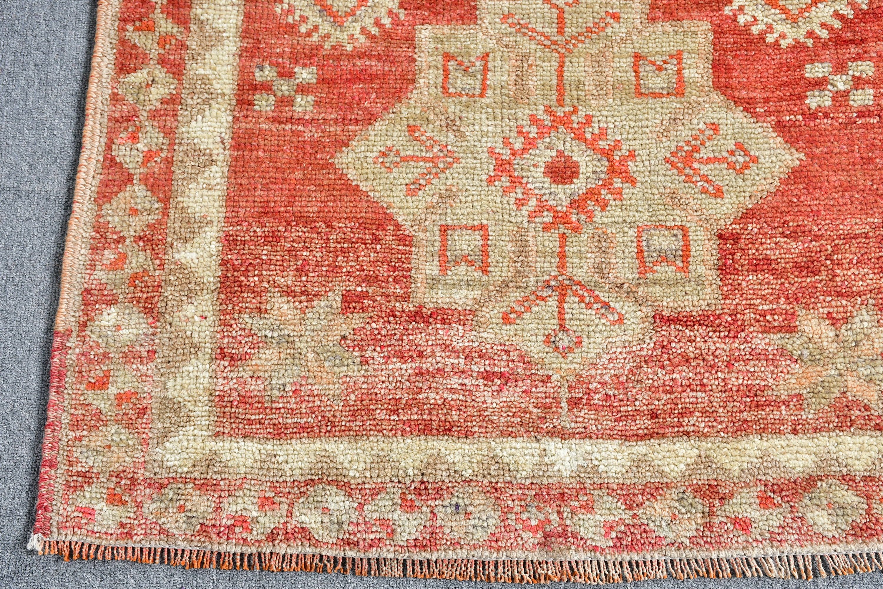 Hallway Rugs, Dorm Rug, Vintage Rug, 2.7x10.3 ft Runner Rug, Rugs for Hallway, Turkish Rugs, Kitchen Rugs, Brown Cool Rug