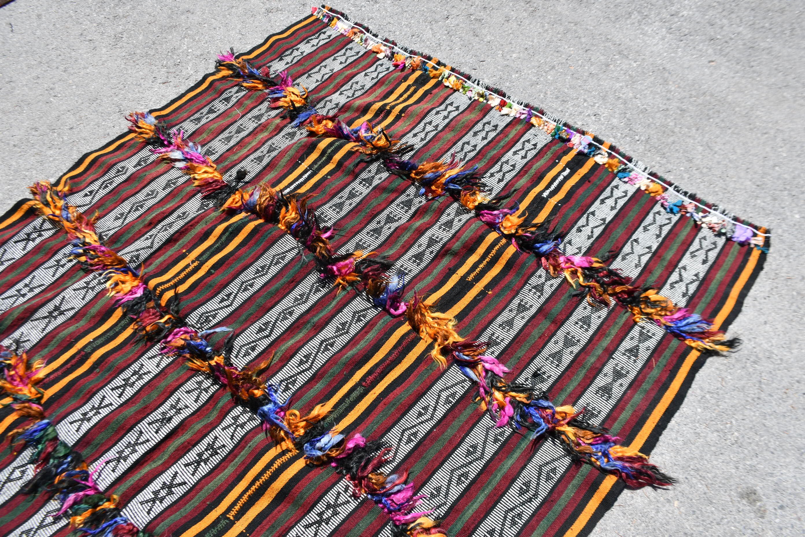 Kitchen Rugs, Ethnic Rugs, Floor Rug, Vintage Rugs, Bohemian Rug, Turkish Rugs, Kilim, Rugs for Bedroom, 5.3x6.7 ft Area Rug, Indoor Rugs