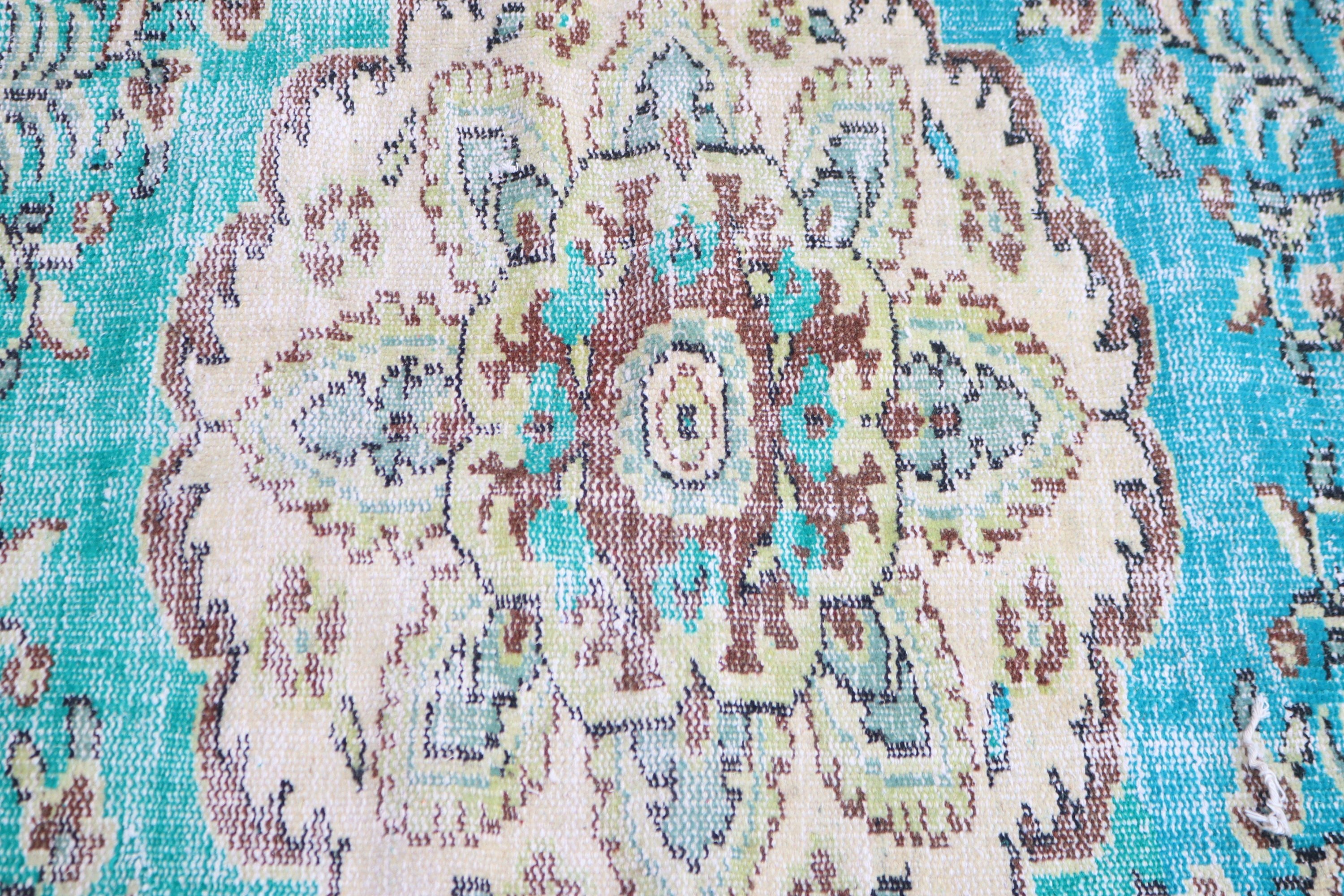 Rugs for Large Oushak, Bedroom Rugs, Green Antique Rugs, Large Boho Rug, Turkish Rugs, 5.6x9.8 ft Large Rug, Vintage Rugs, Geometric Rugs